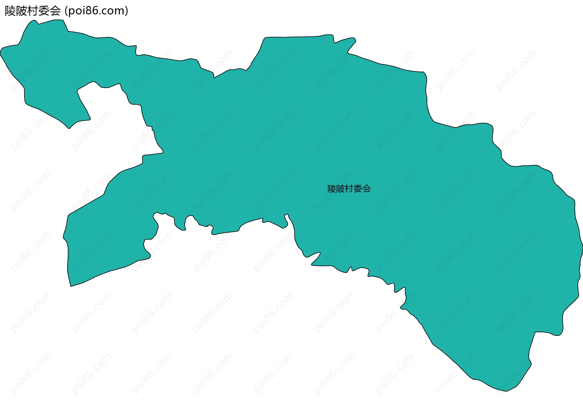 陵陂村委会边界地图