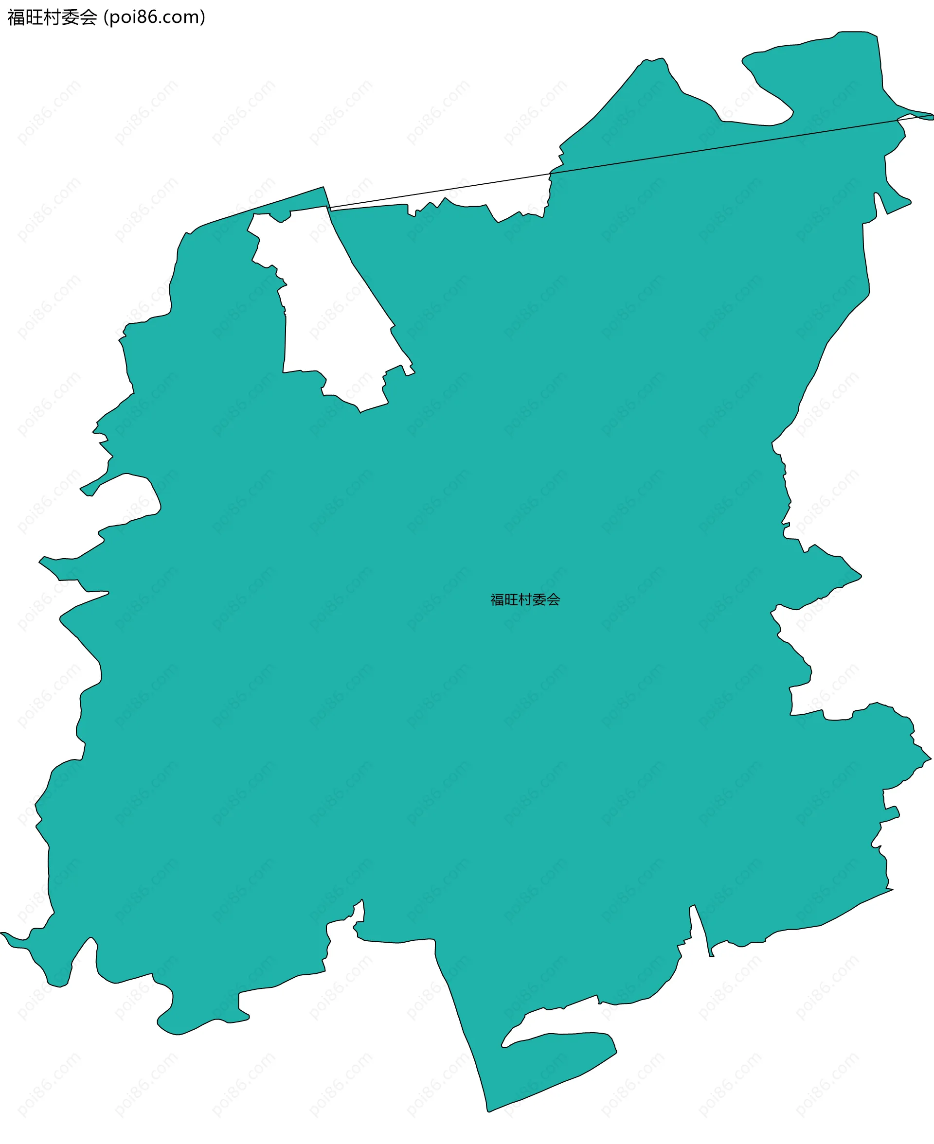 福旺村委会边界地图