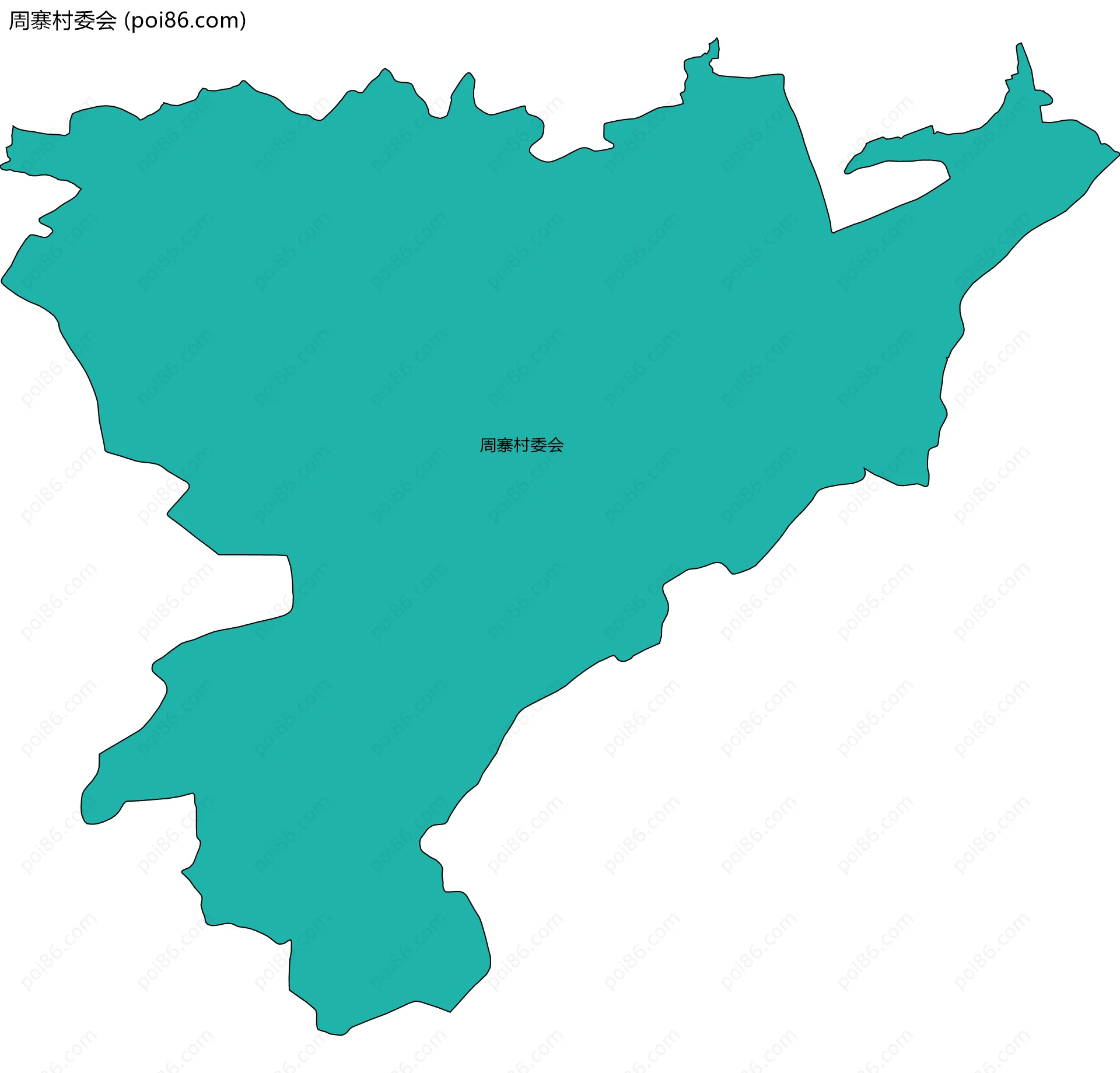 周寨村委会边界地图