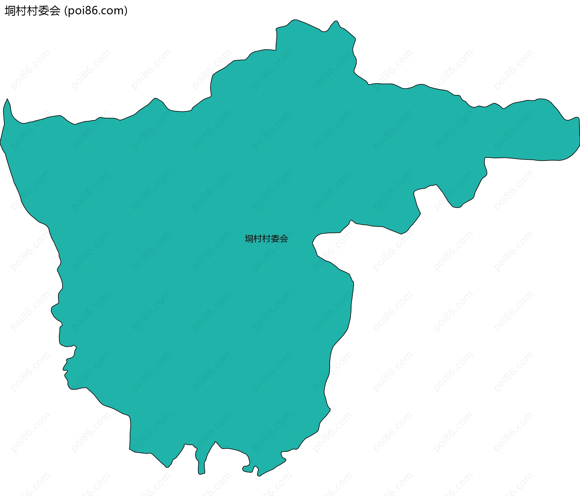 垌村村委会边界地图