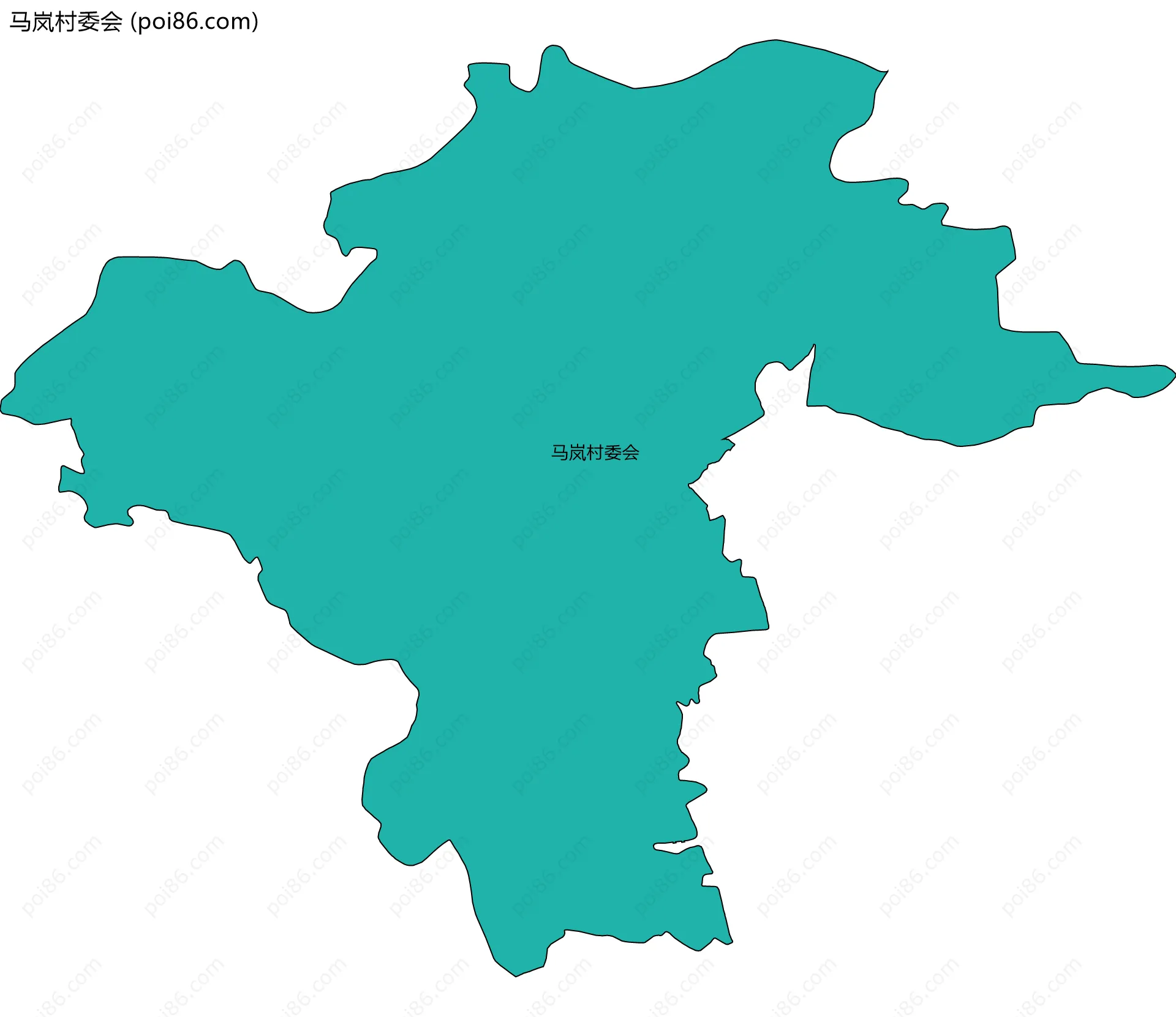 马岚村委会边界地图