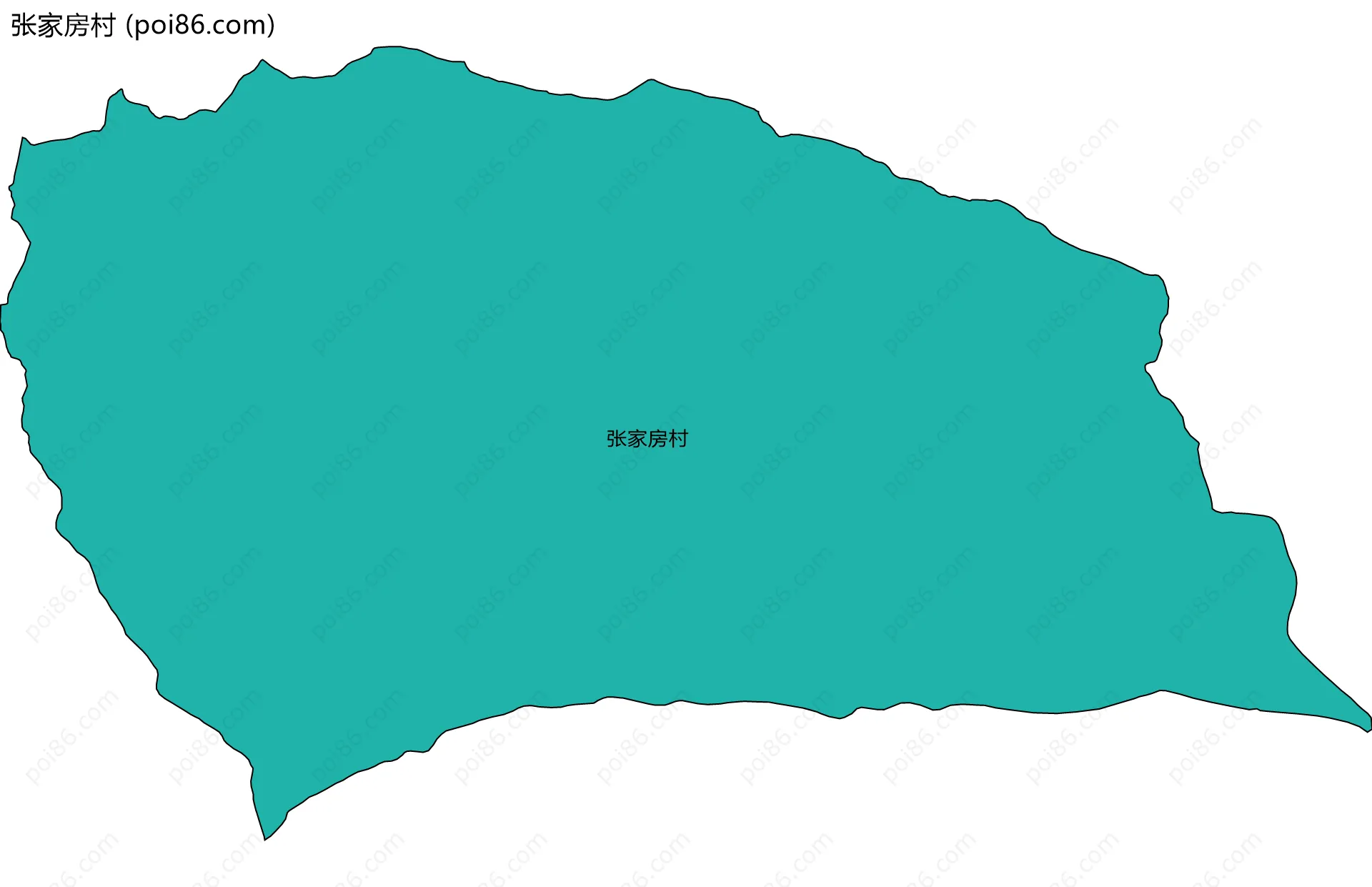 张家房村边界地图