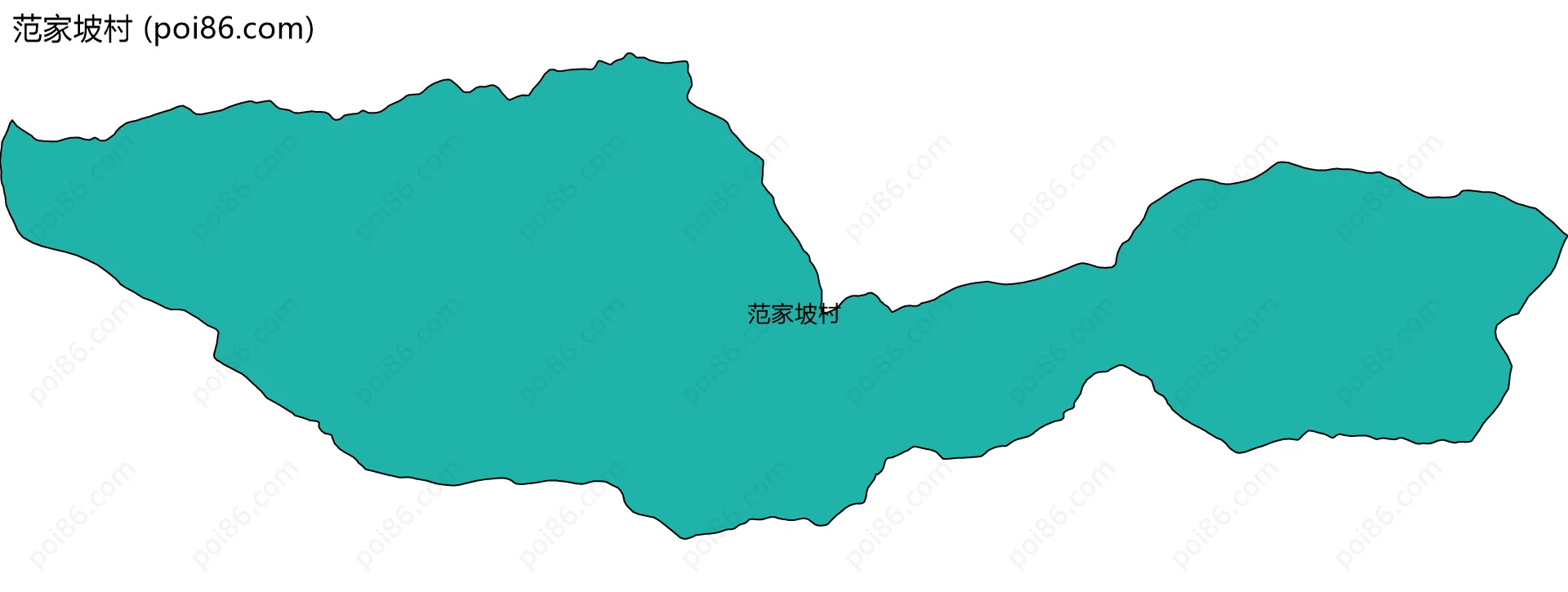 范家坡村边界地图