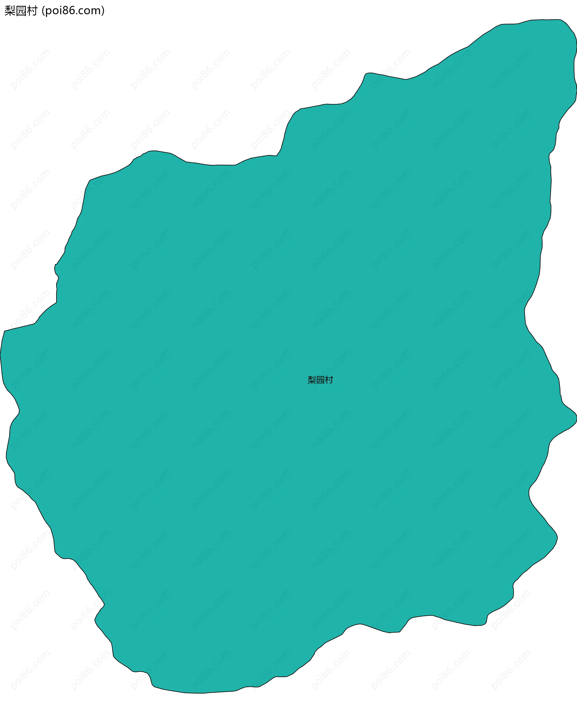 梨园村边界地图