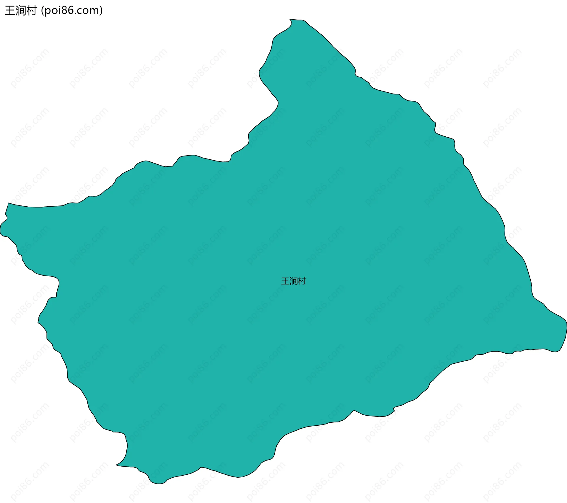 王涧村边界地图