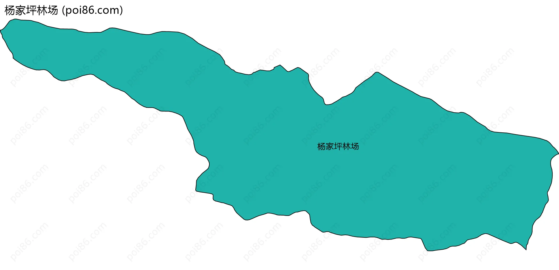 杨家坪林场边界地图