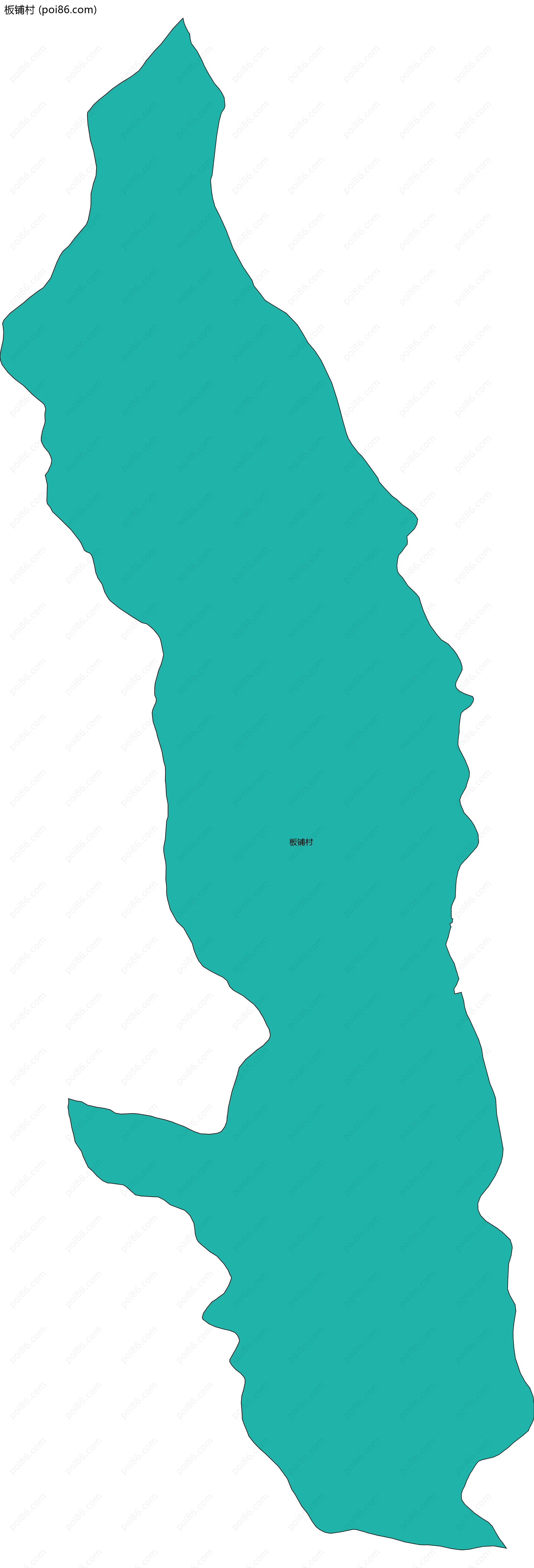 板铺村边界地图