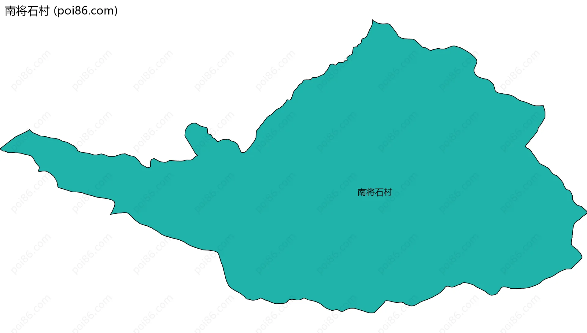 南将石村边界地图