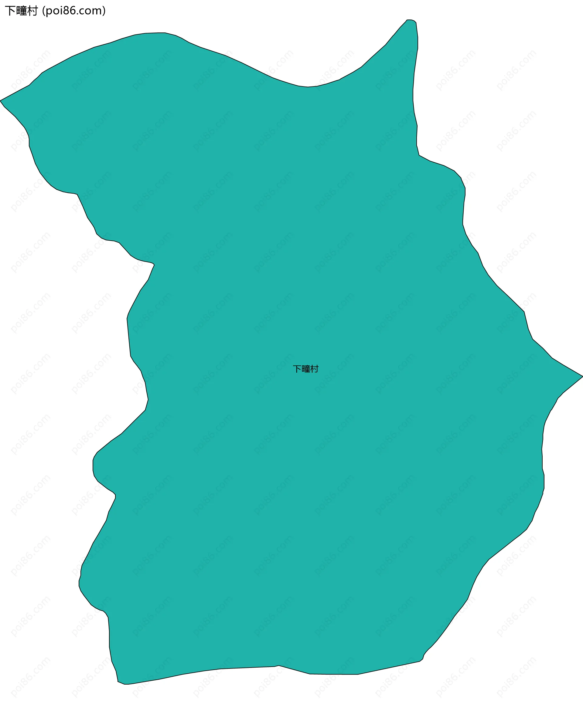 下疃村边界地图