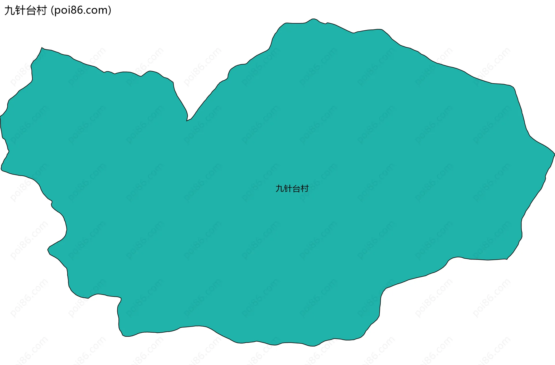 九针台村边界地图