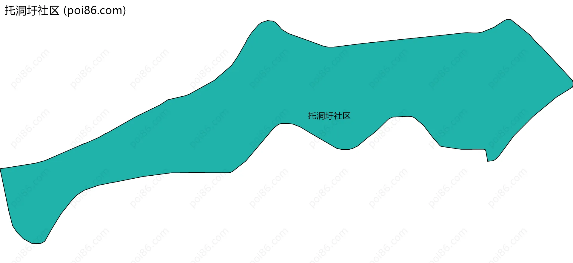 托洞圩社区边界地图