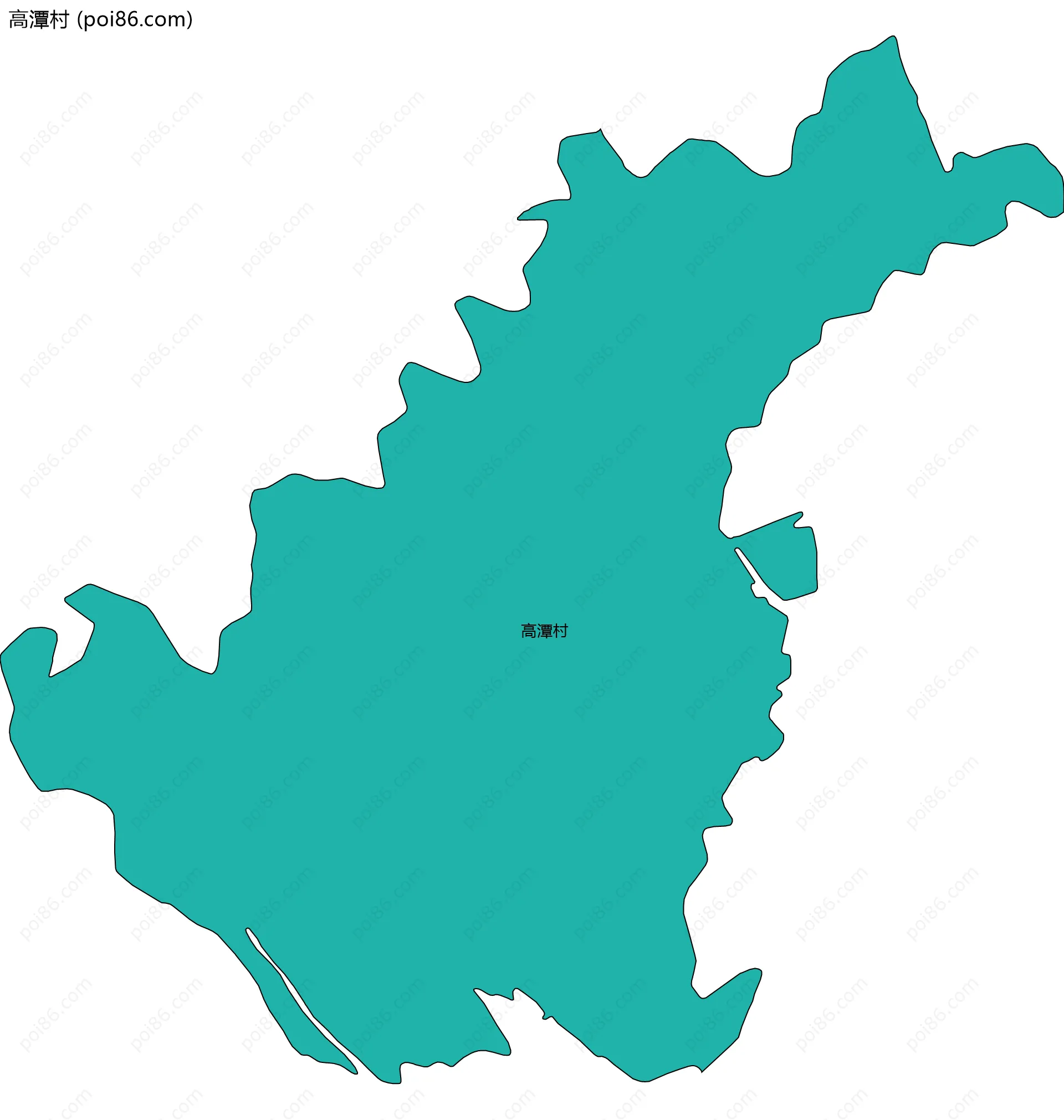 高潭村边界地图