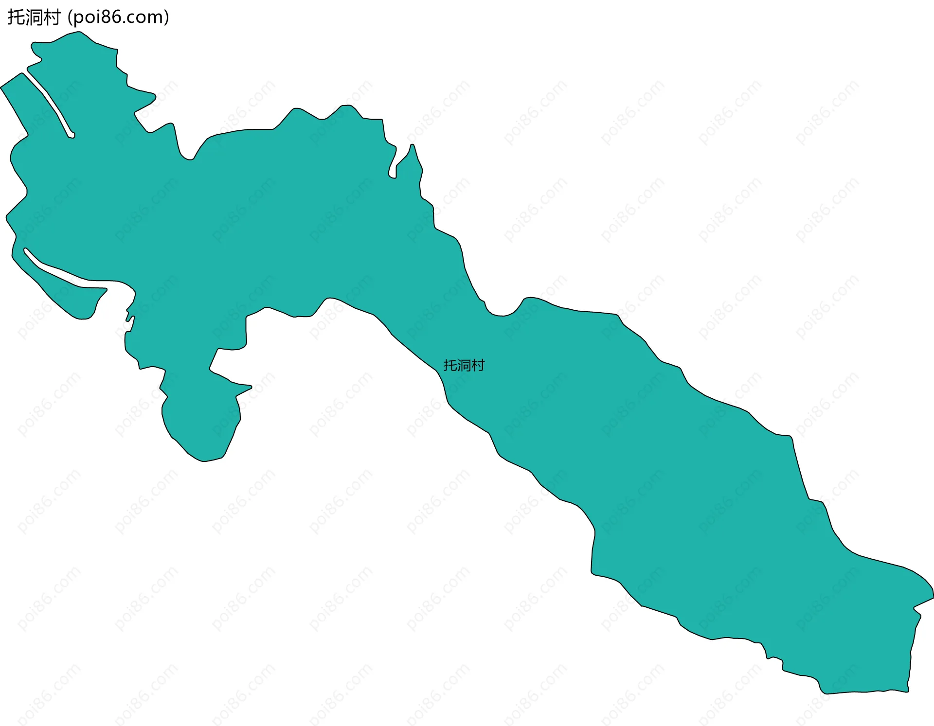 托洞村边界地图