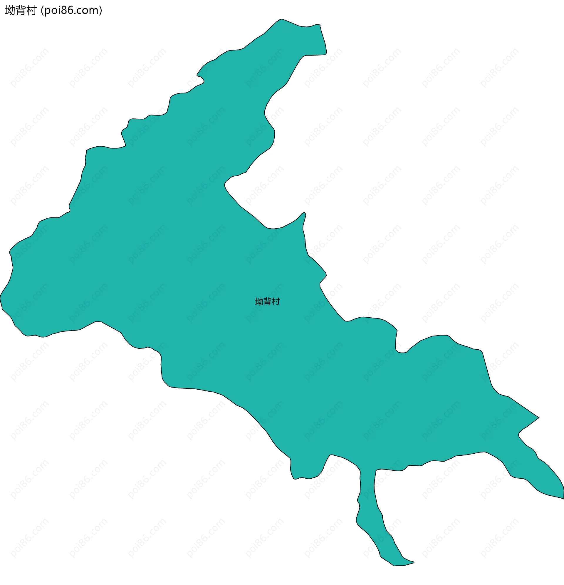 坳背村边界地图