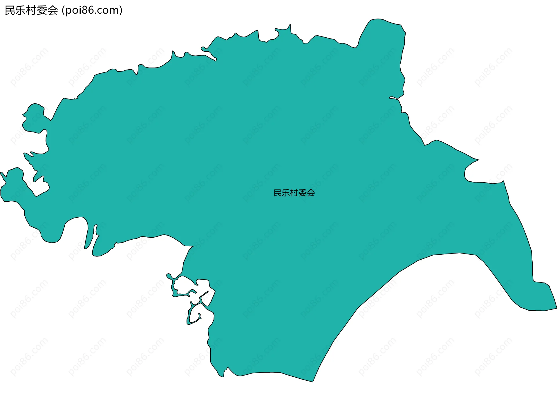 民乐村委会边界地图