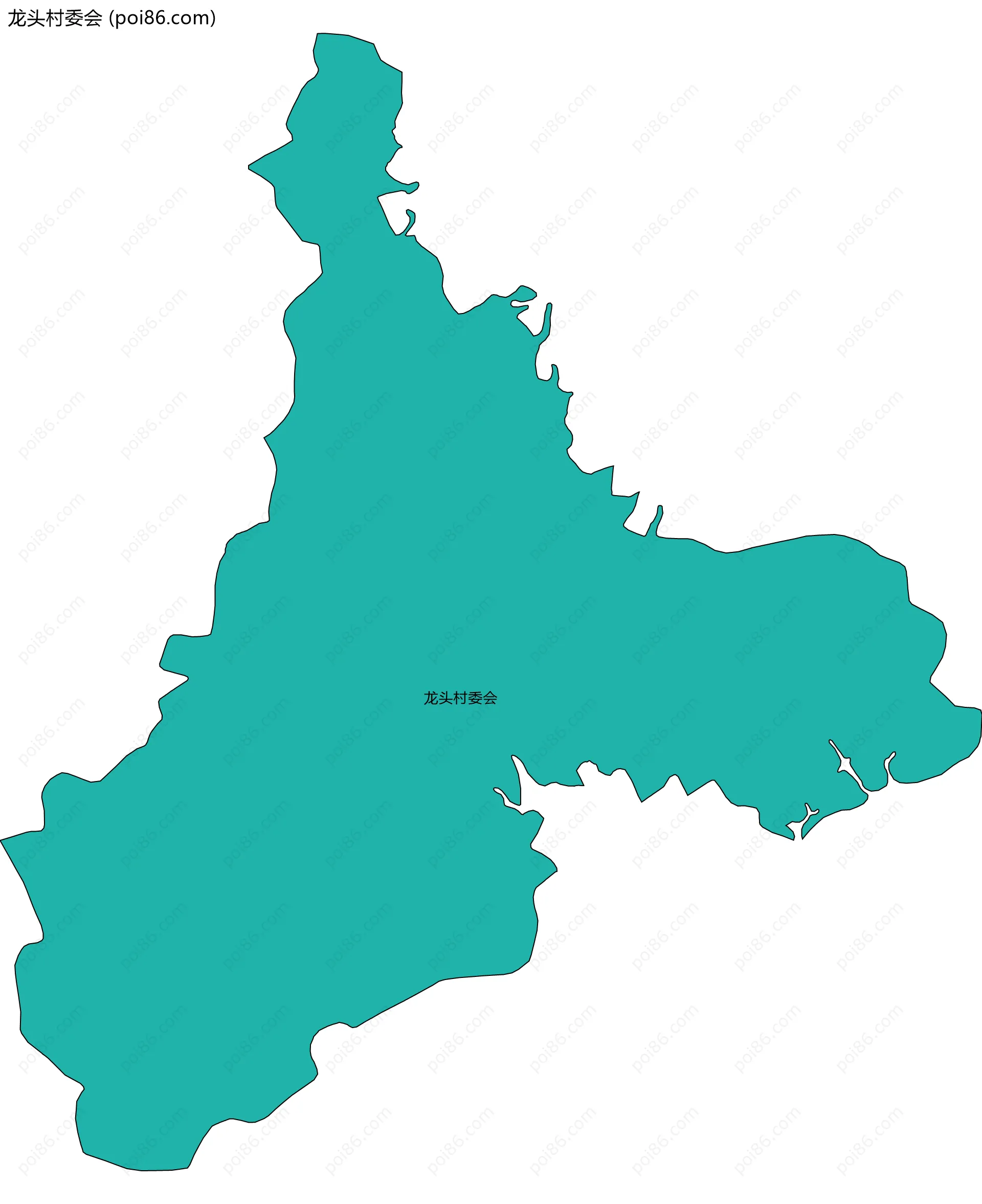 龙头村委会边界地图