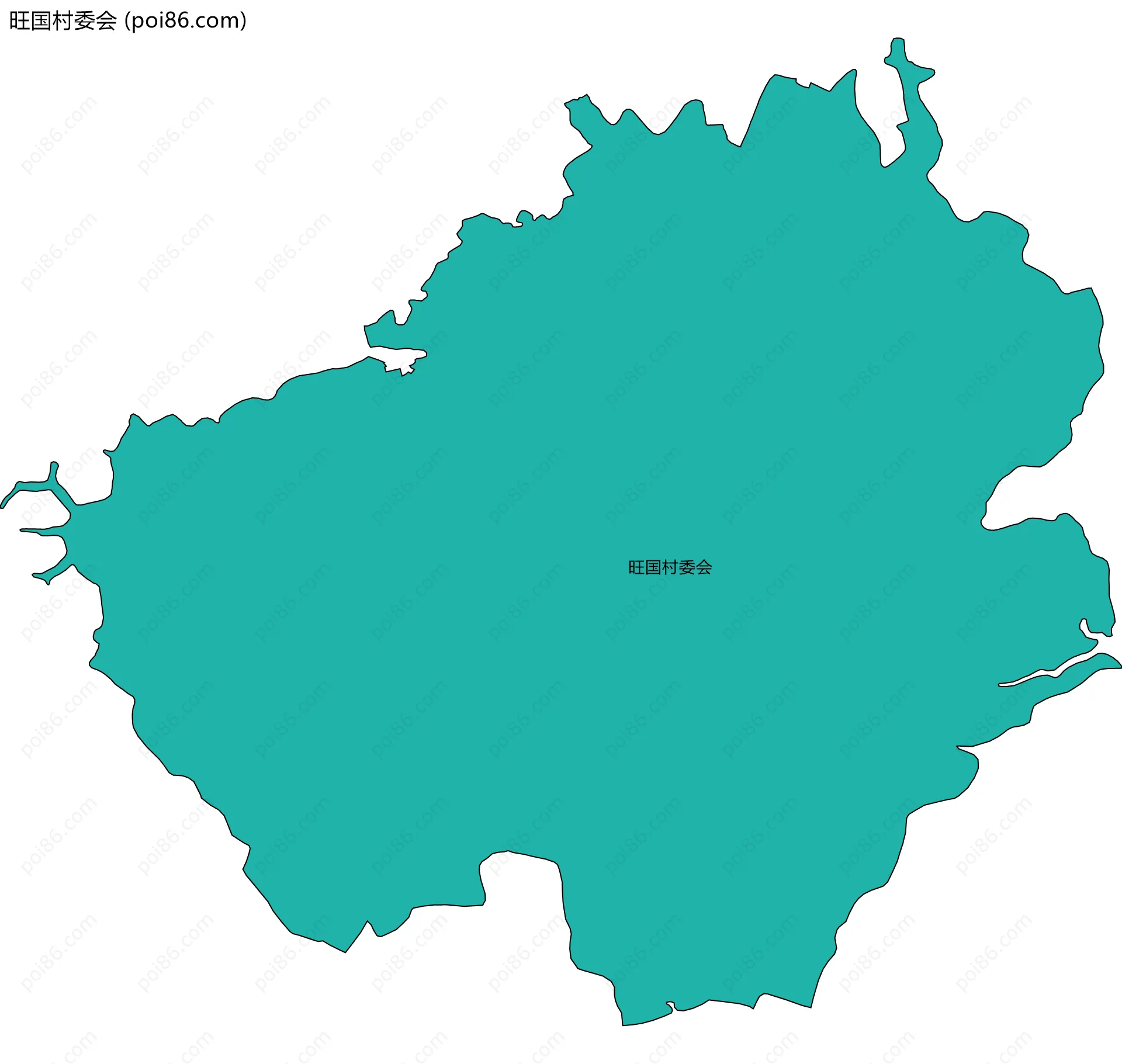 旺国村委会边界地图