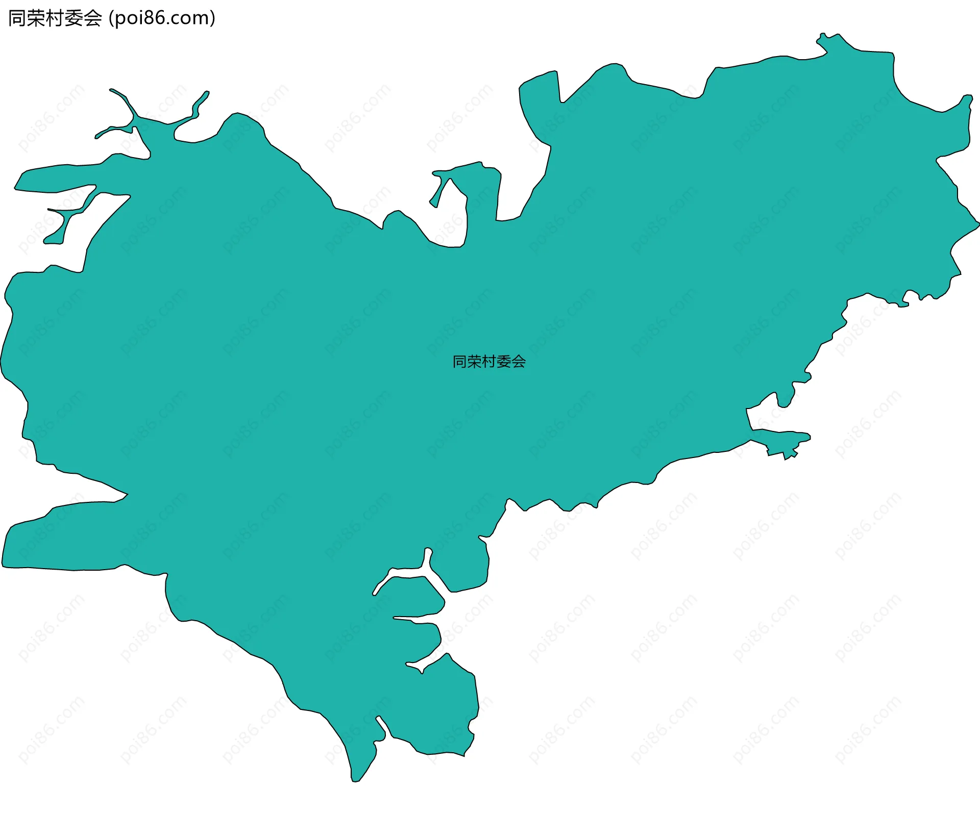 同荣村委会边界地图