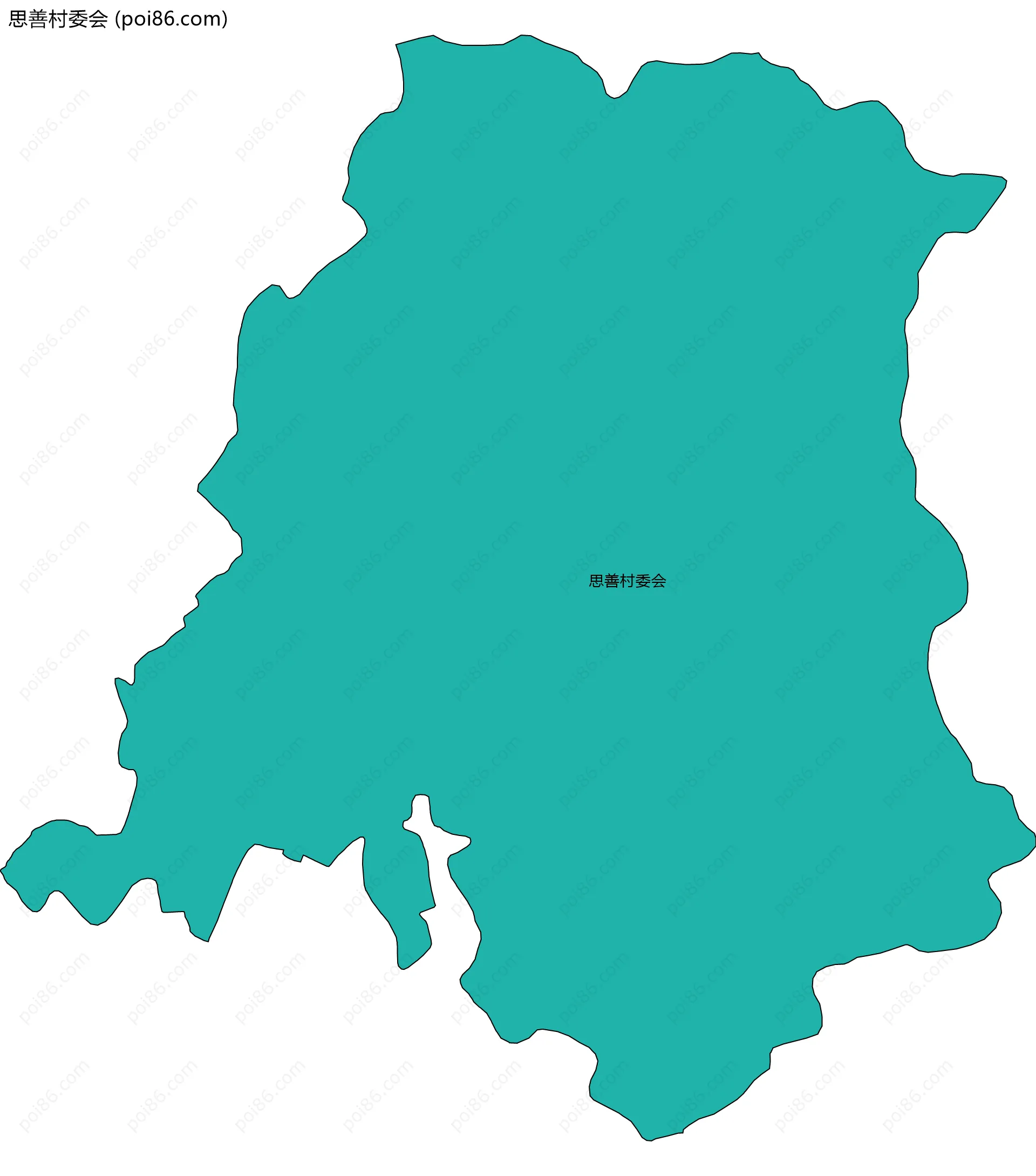 思善村委会边界地图