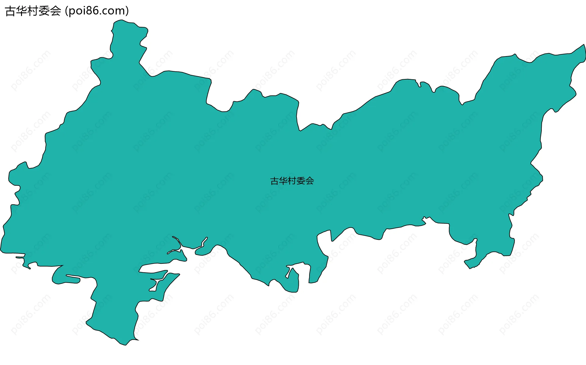 古华村委会边界地图