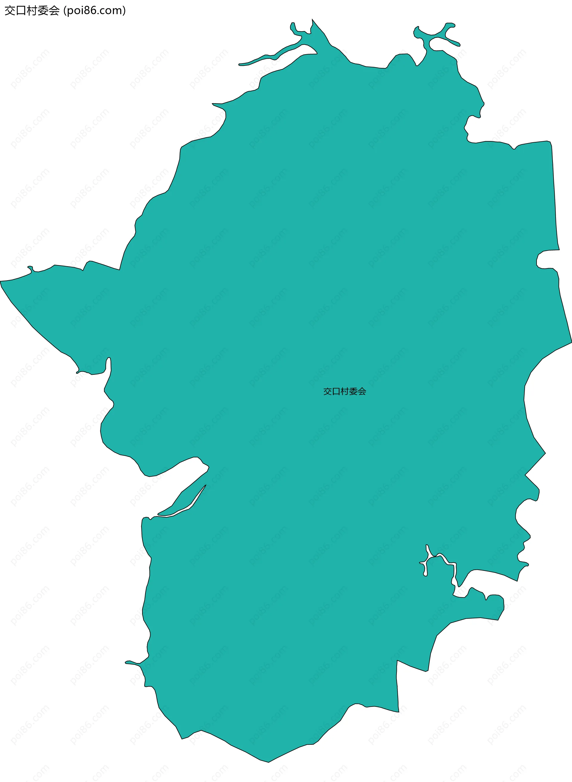 交口村委会边界地图