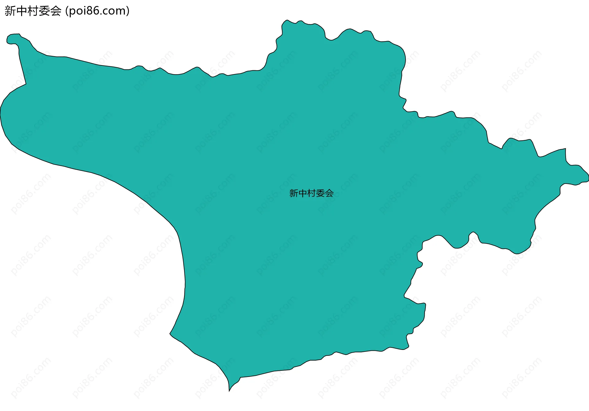 新中村委会边界地图