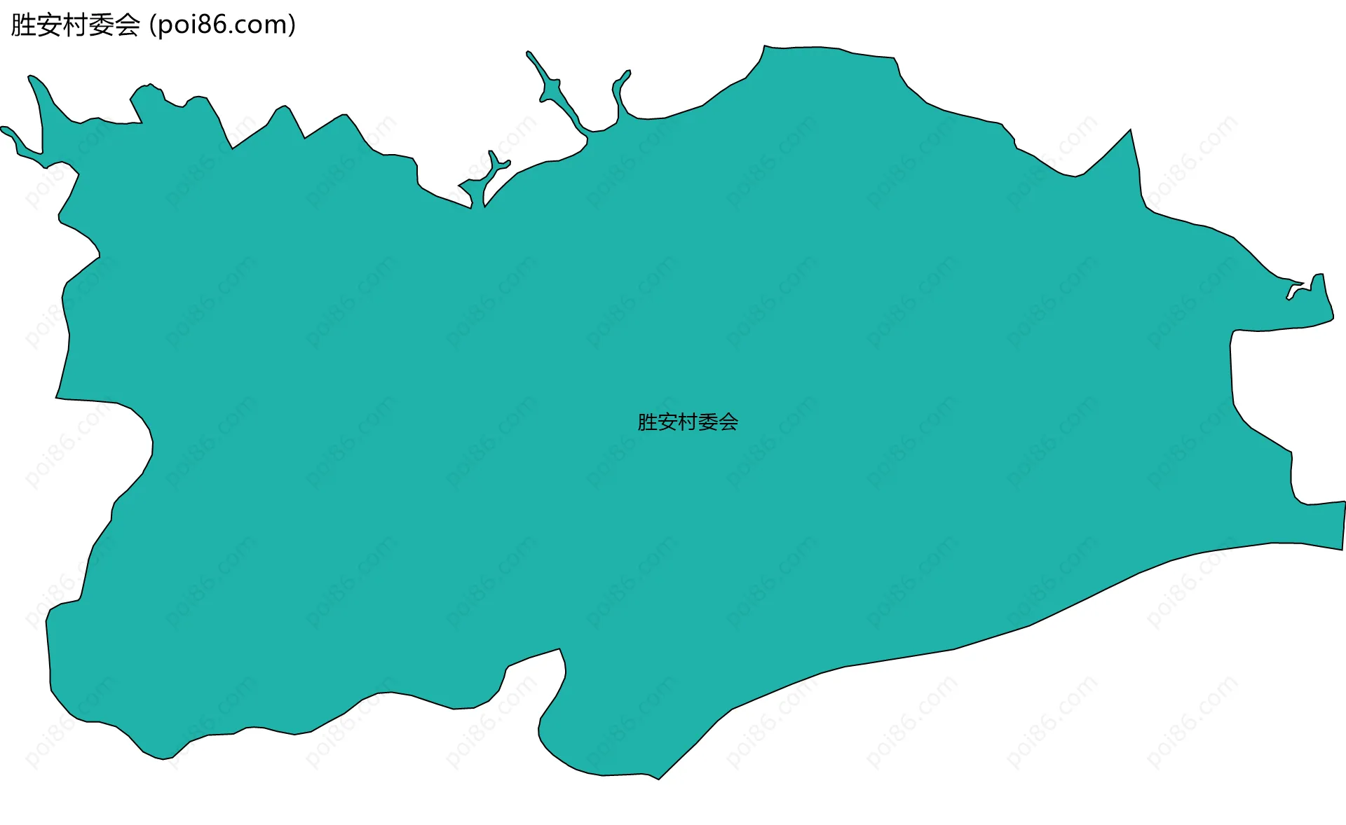 胜安村委会边界地图