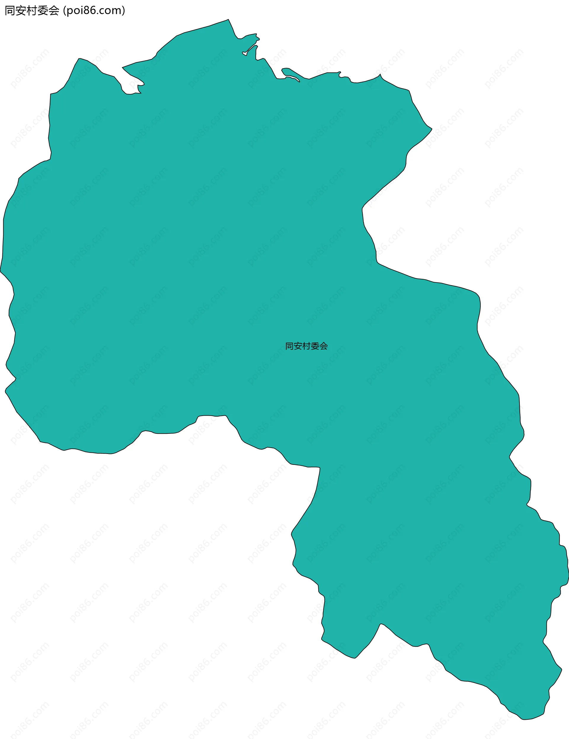 同安村委会边界地图