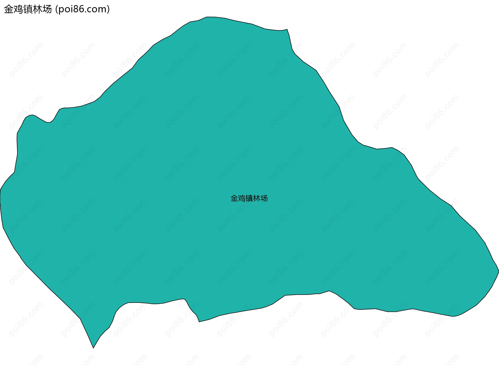 金鸡镇林场边界地图