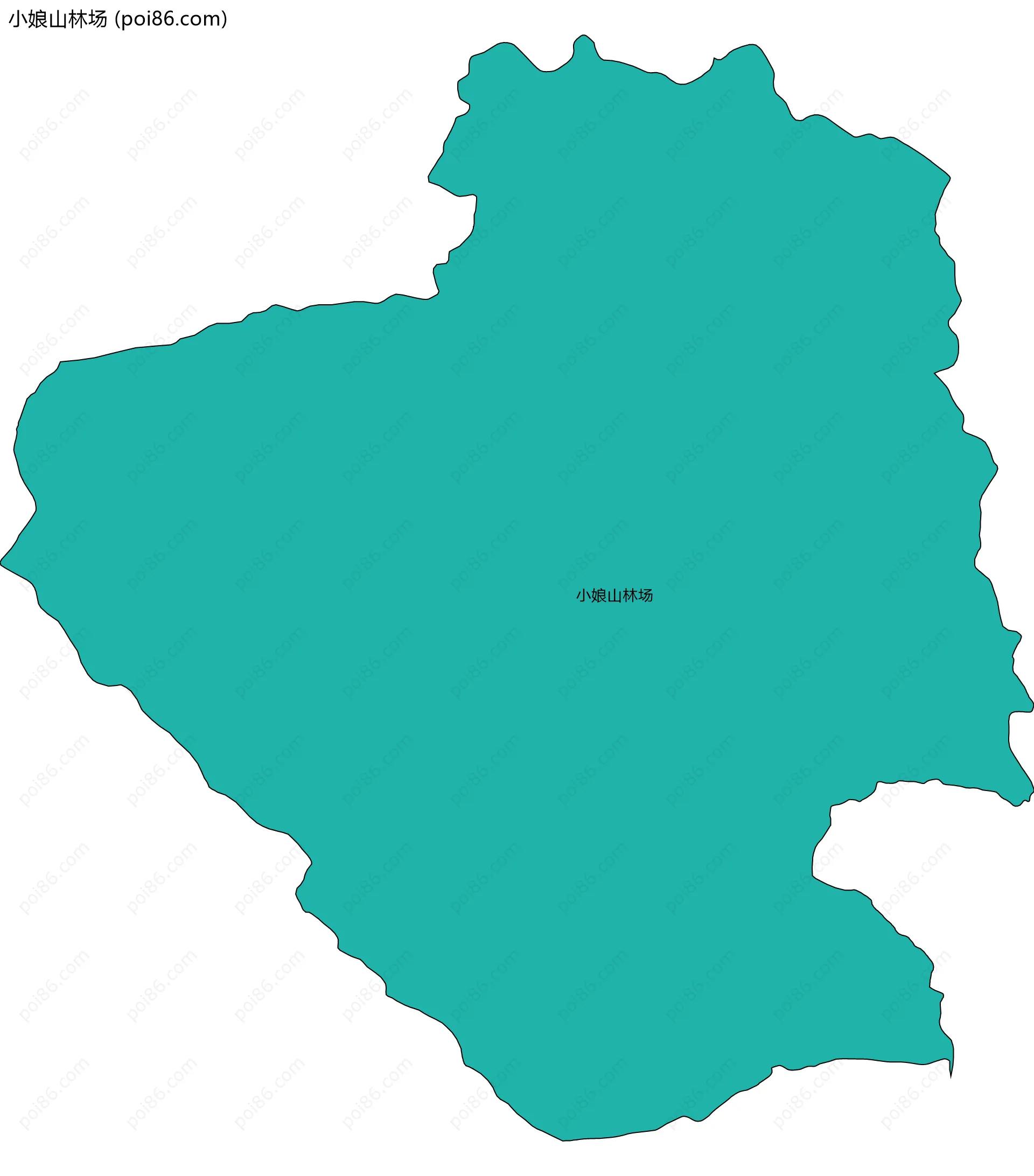 小娘山林场边界地图