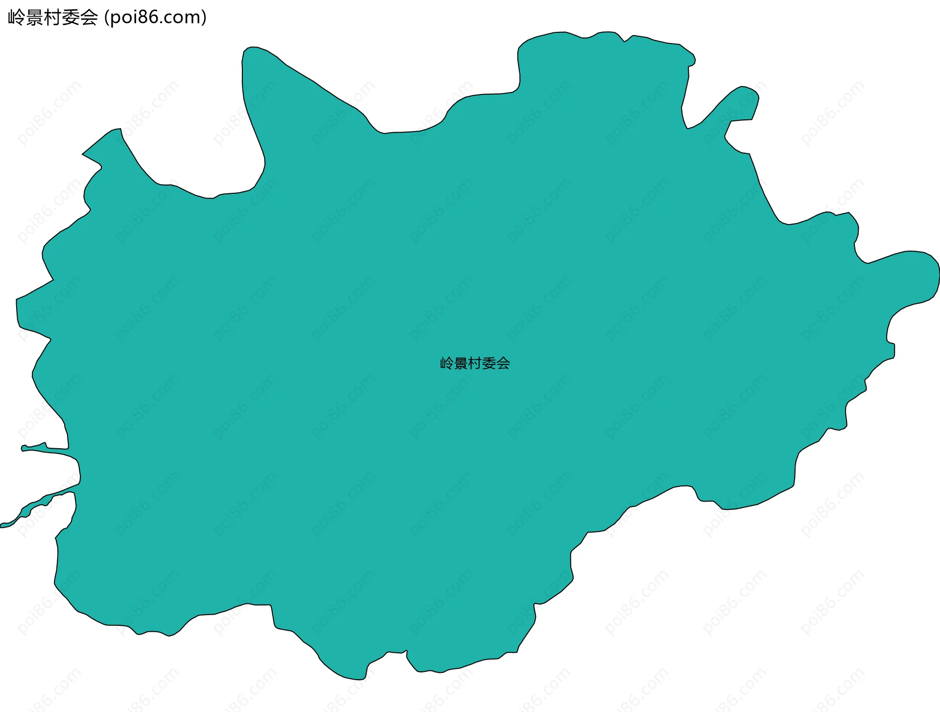 岭景村委会边界地图