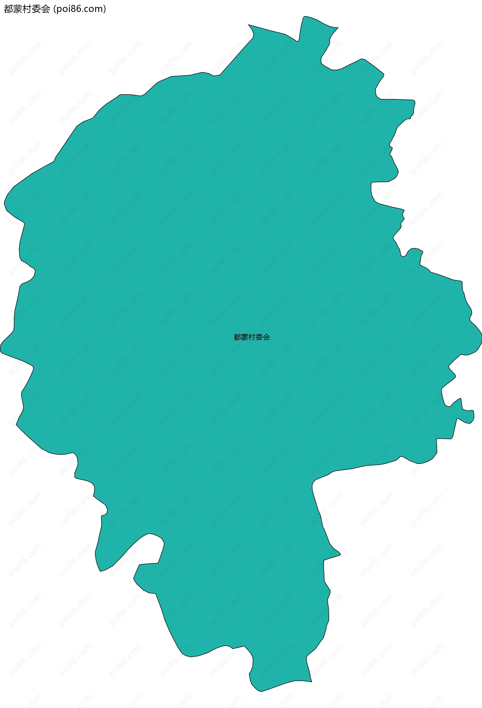 都蒙村委会边界地图