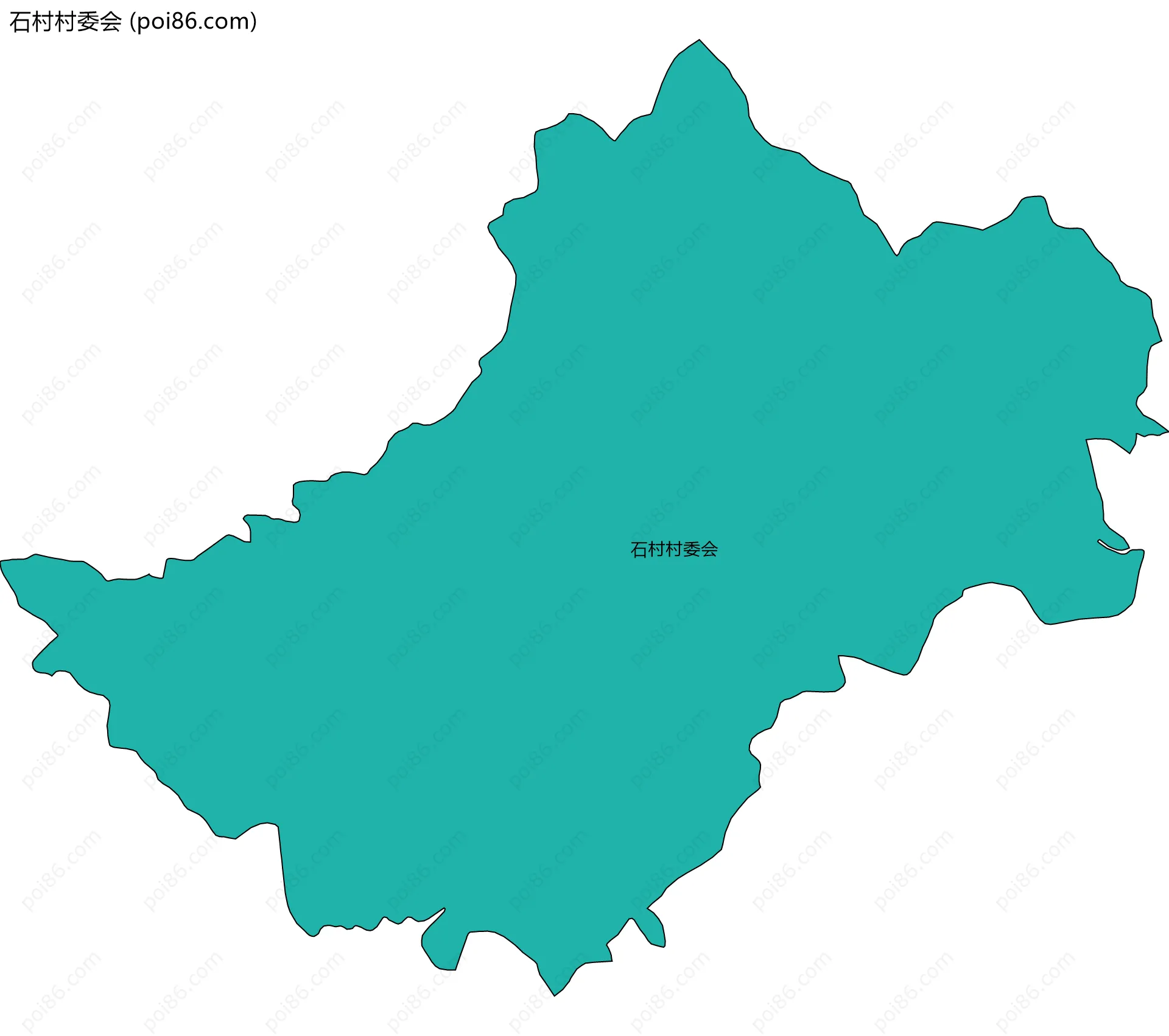 石村村委会边界地图