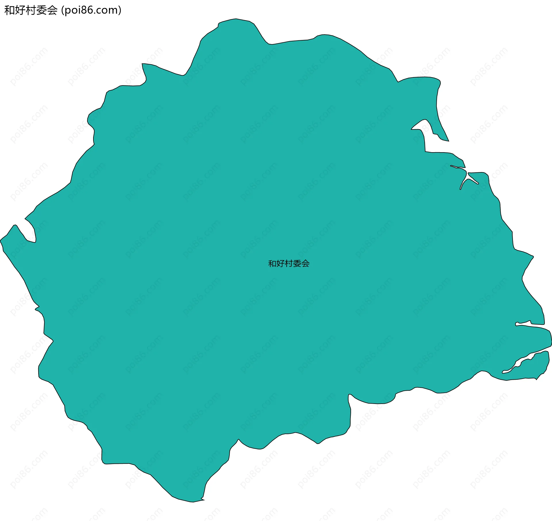 和好村委会边界地图