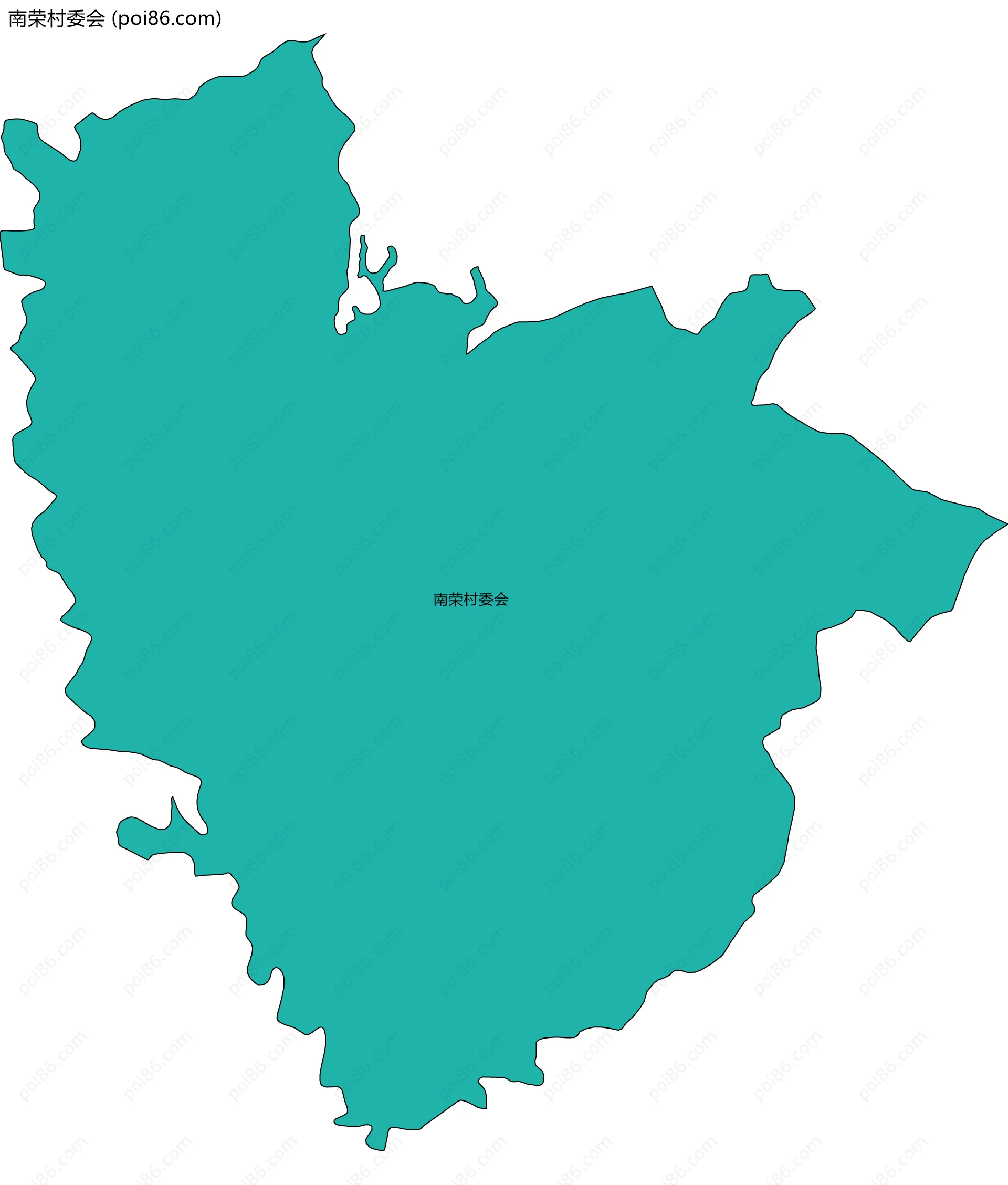 南荣村委会边界地图
