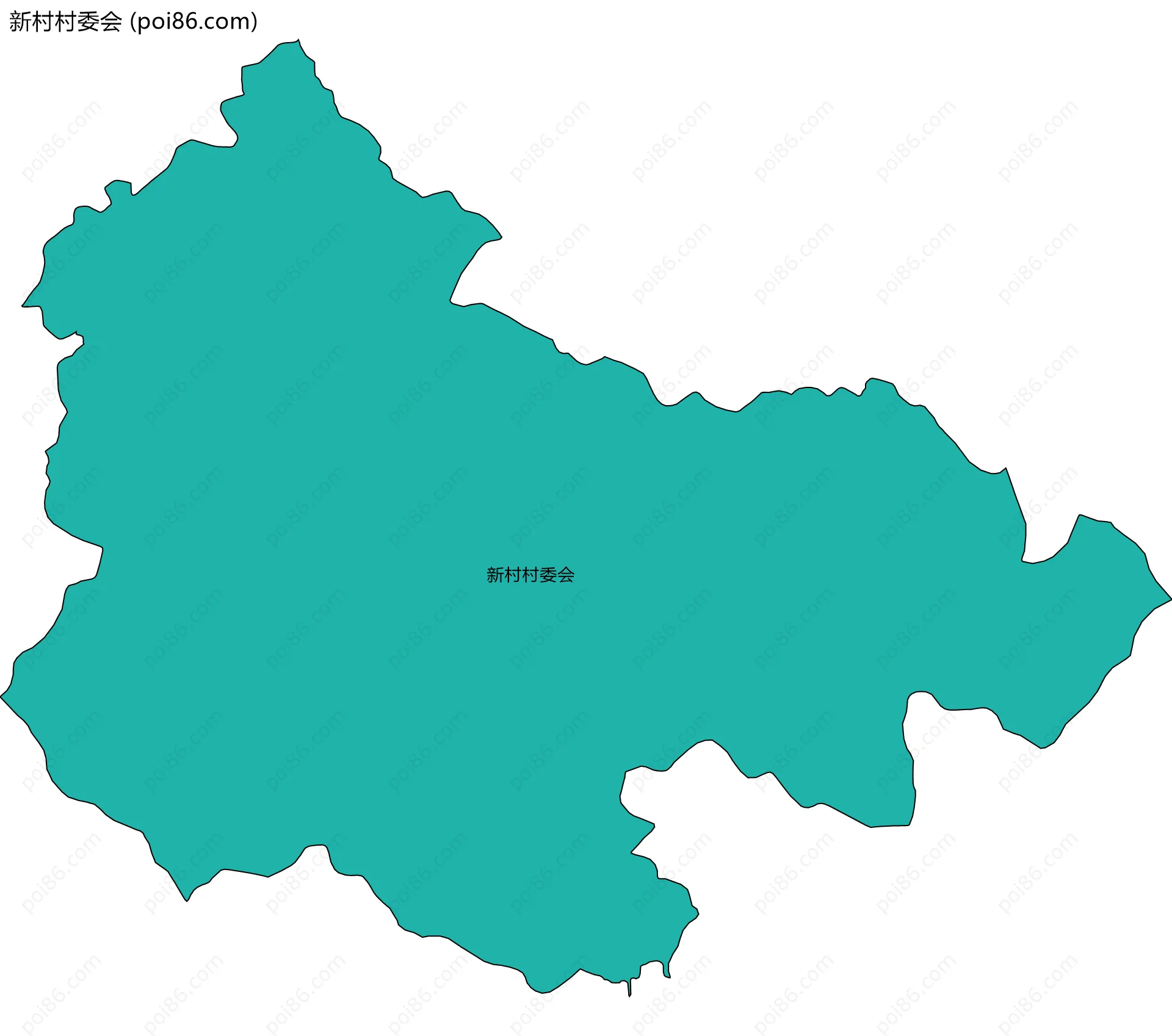 新村村委会边界地图
