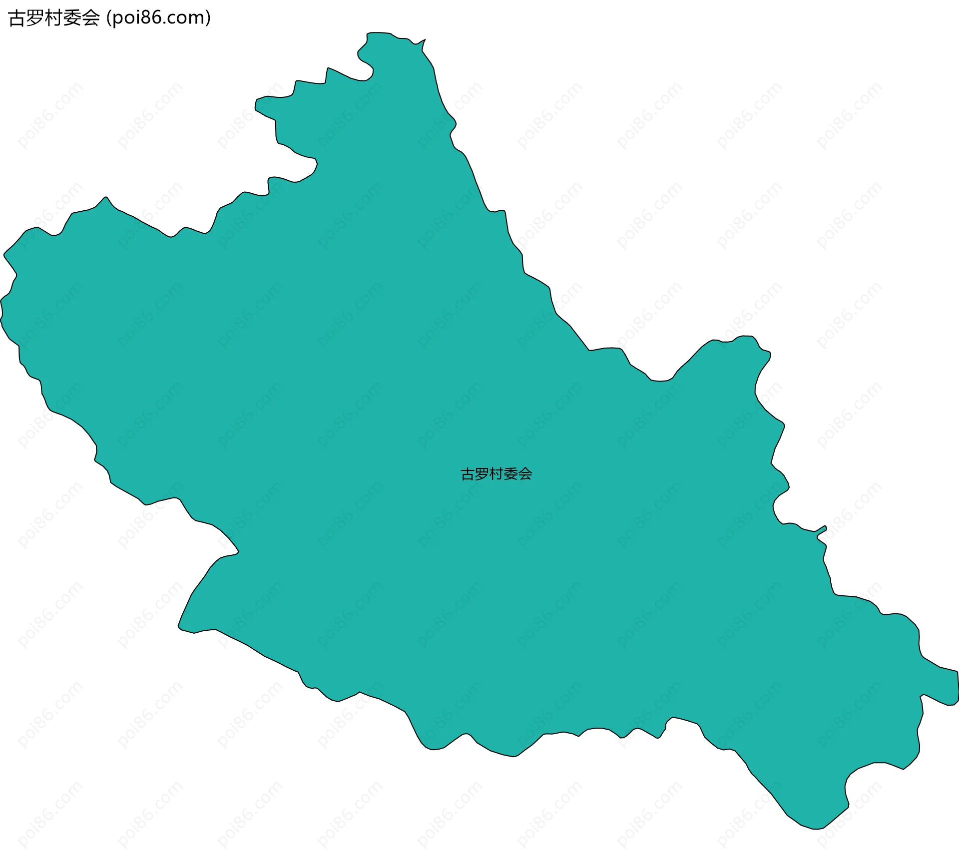 古罗村委会边界地图