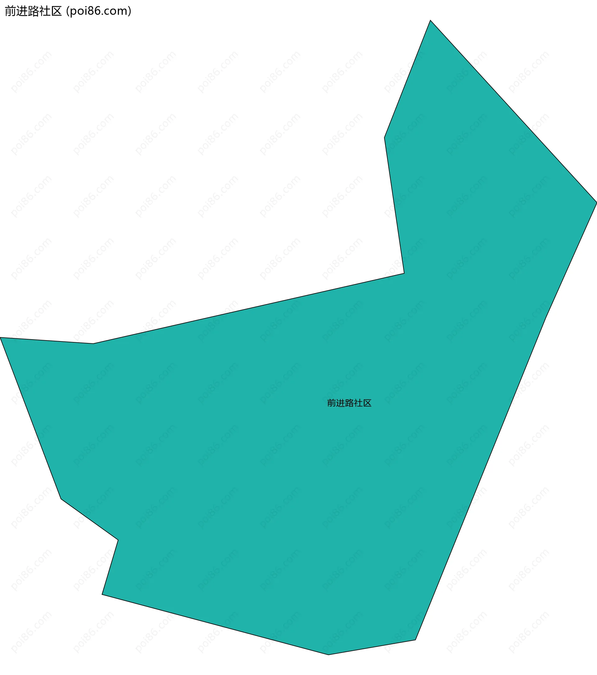 前进路社区边界地图