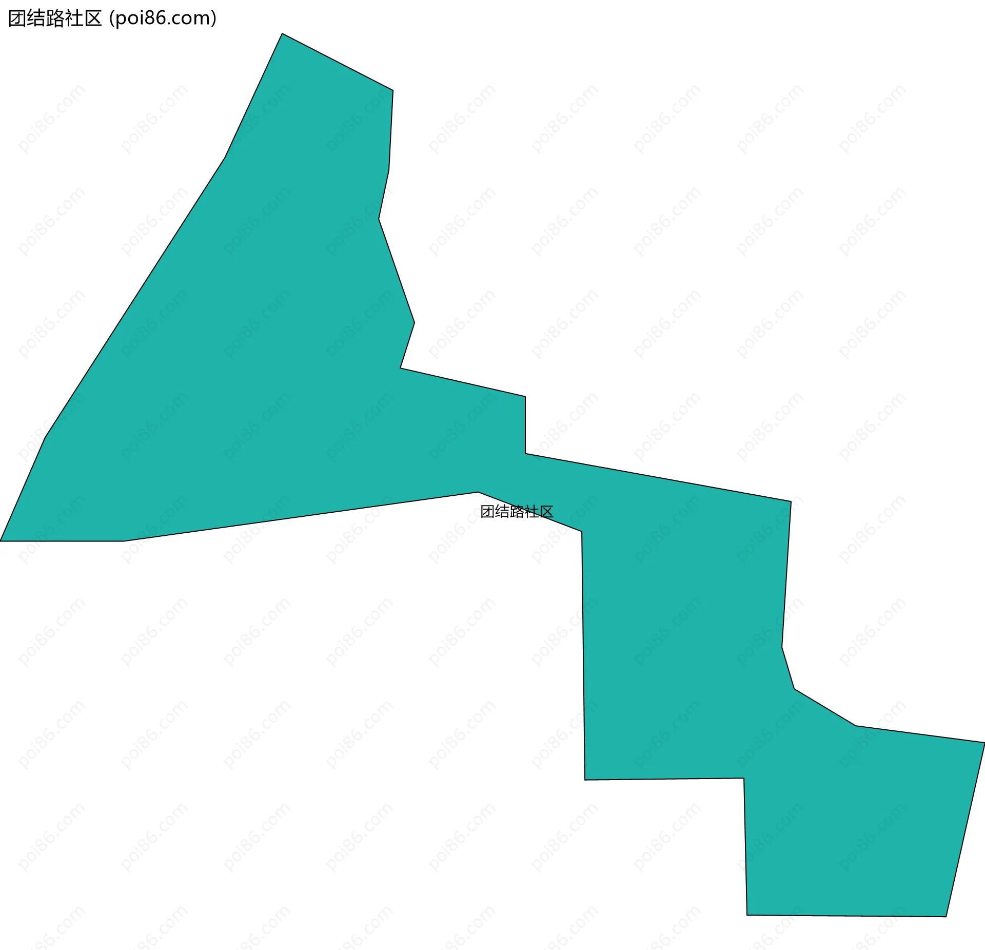 团结路社区边界地图