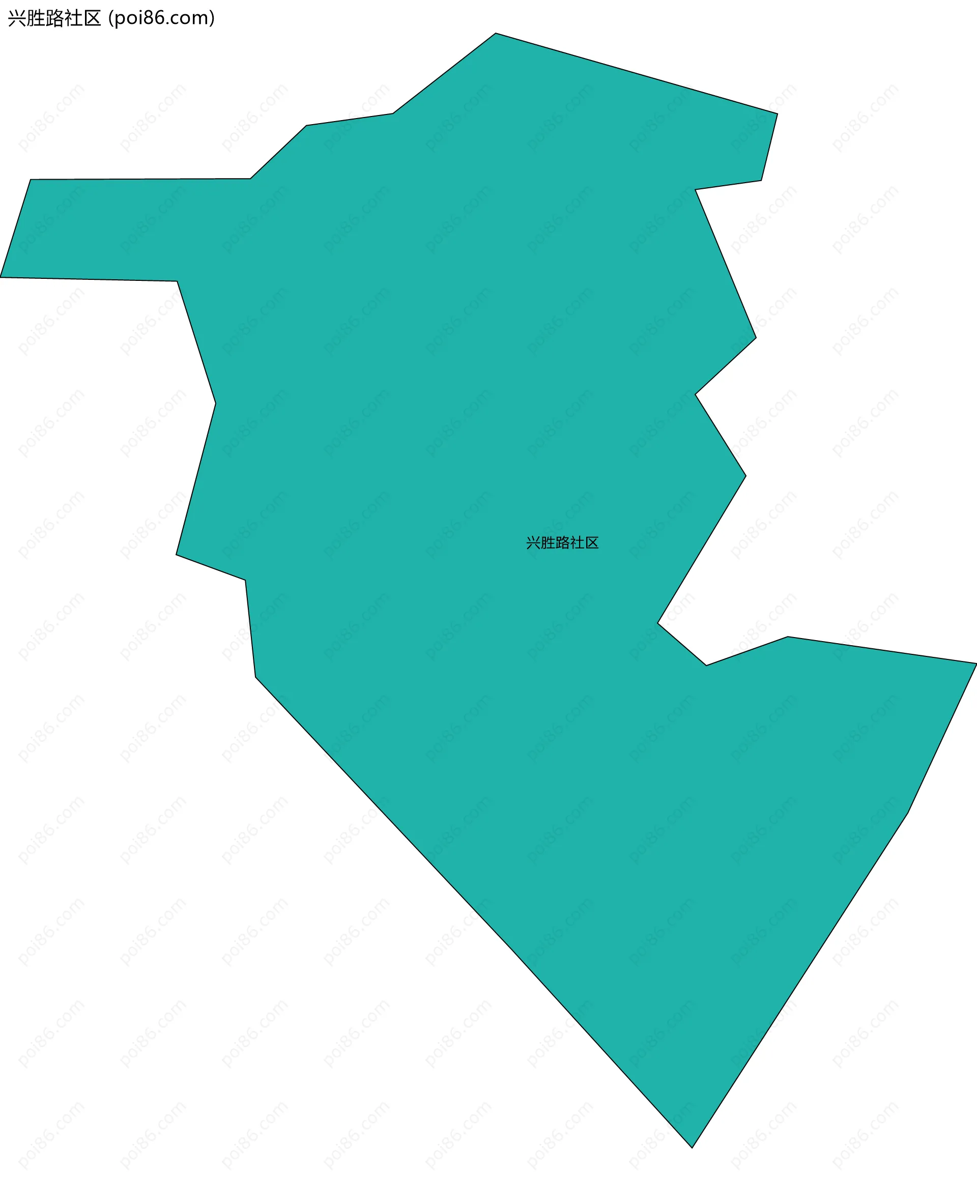 兴胜路社区边界地图
