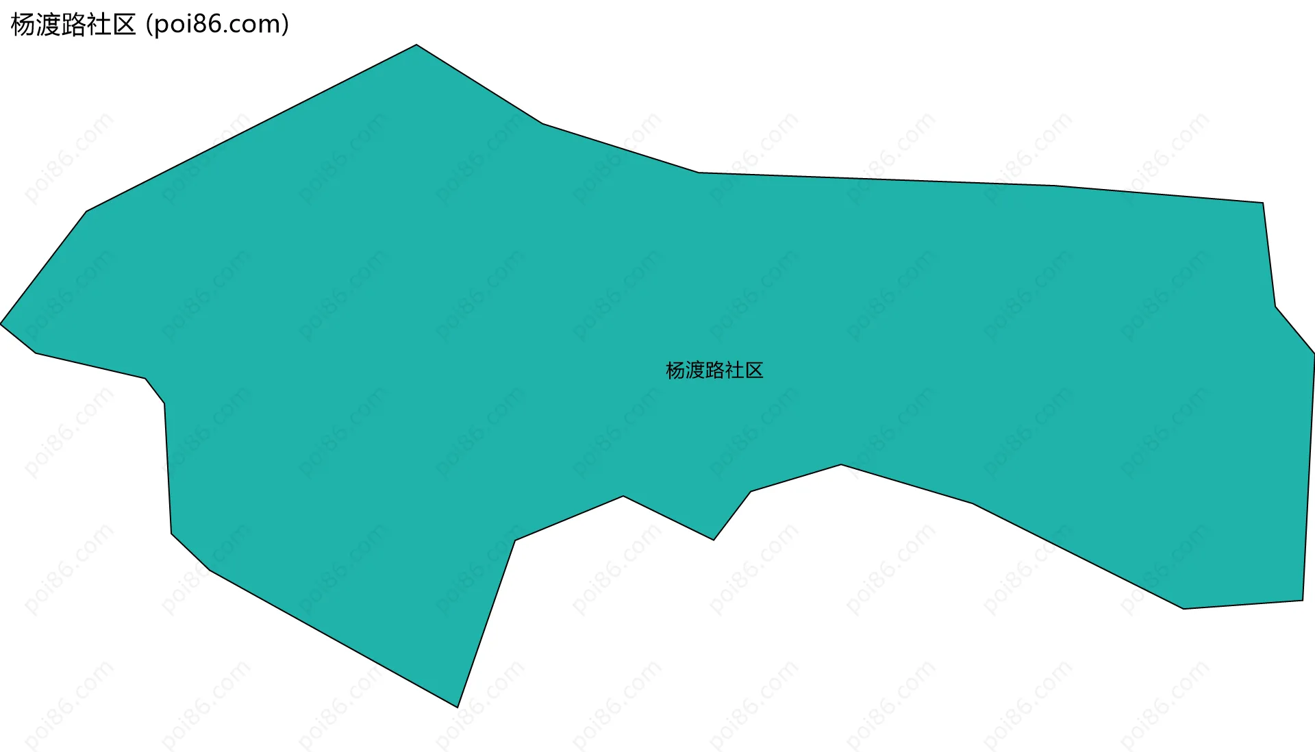杨渡路社区边界地图