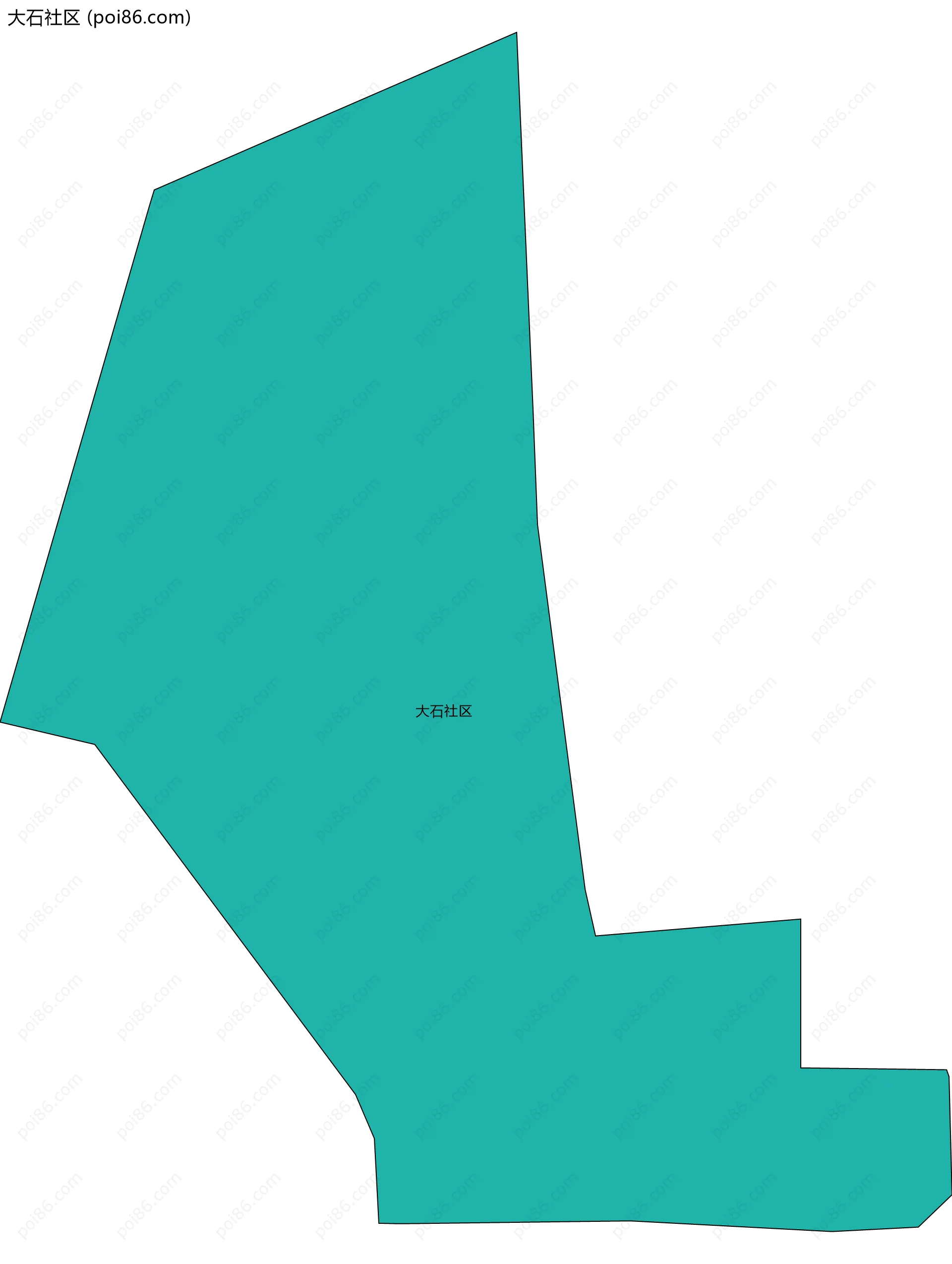 大石社区边界地图