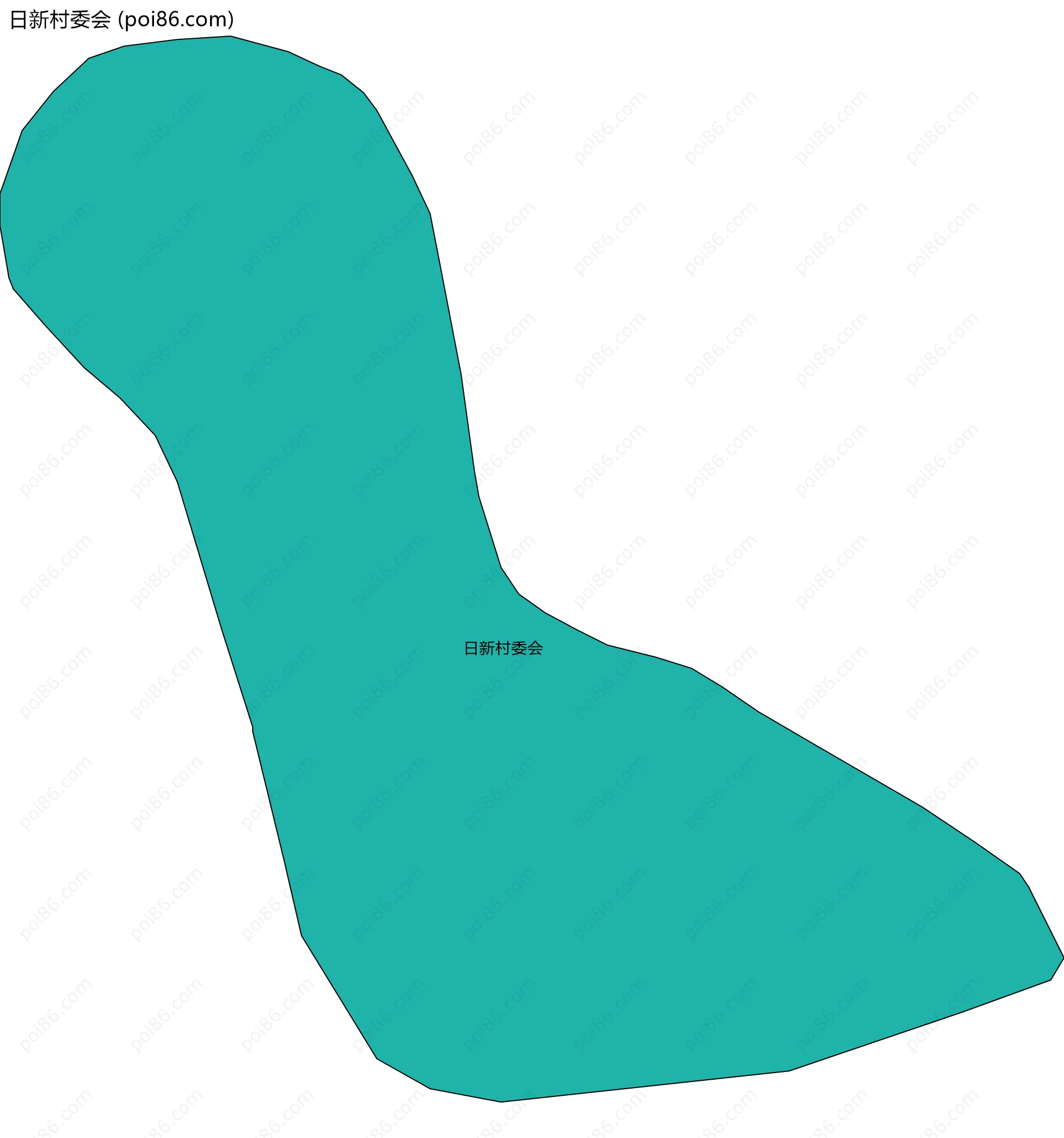 日新村委会边界地图