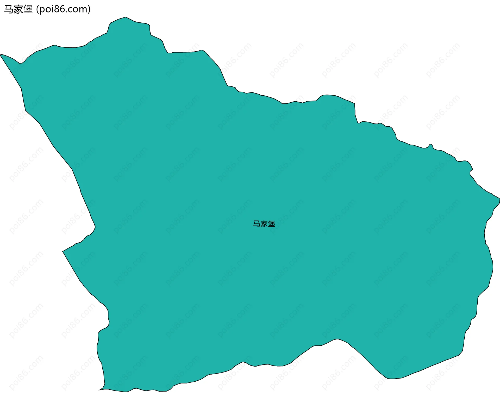 马家堡边界地图