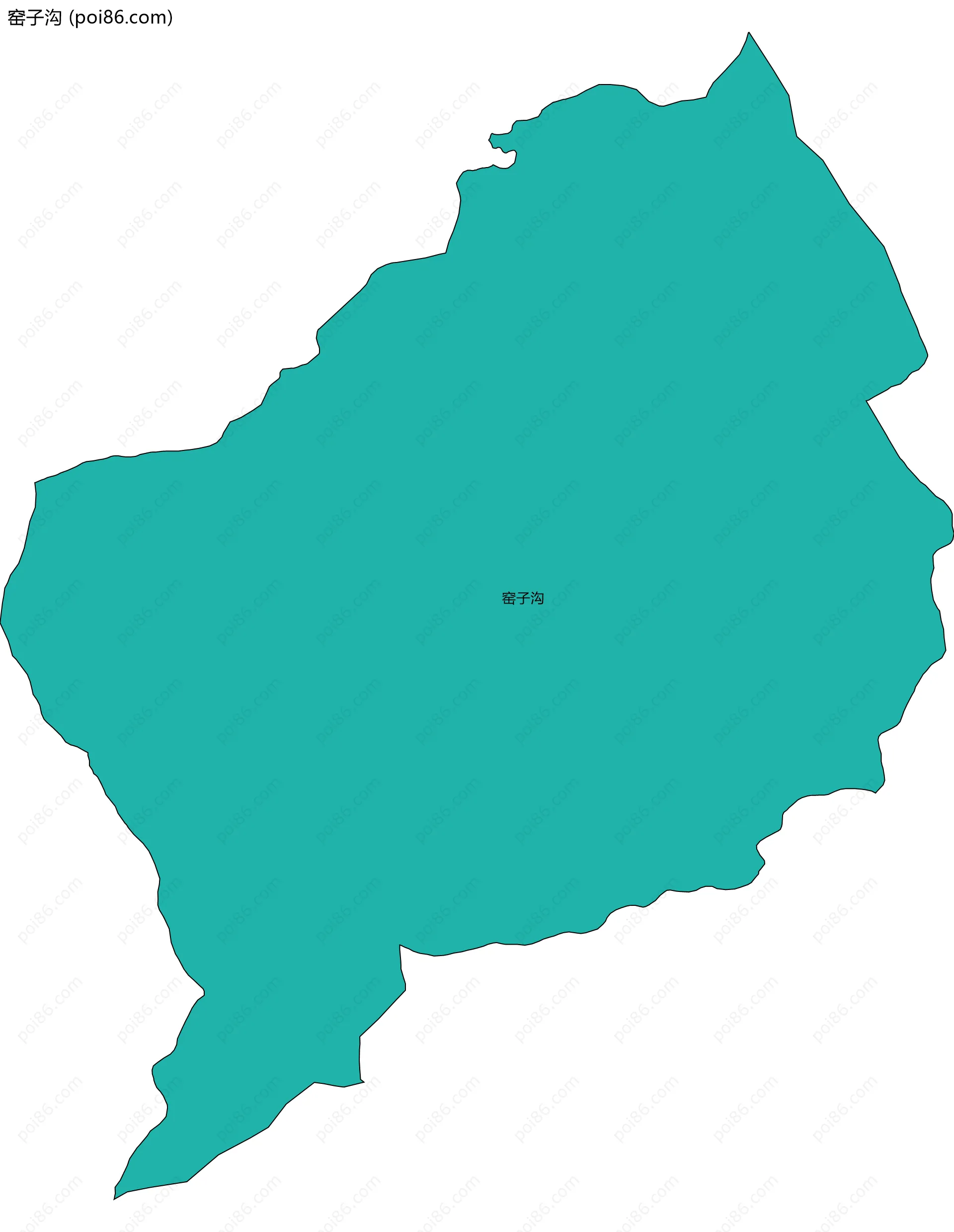 窑子沟边界地图