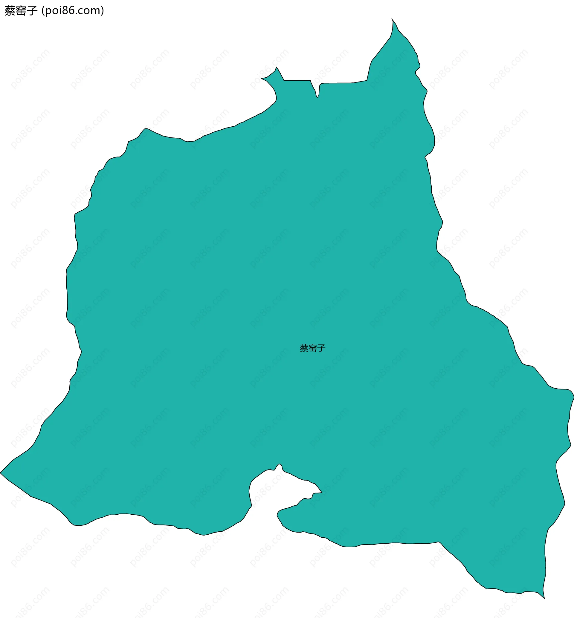 蔡窑子边界地图