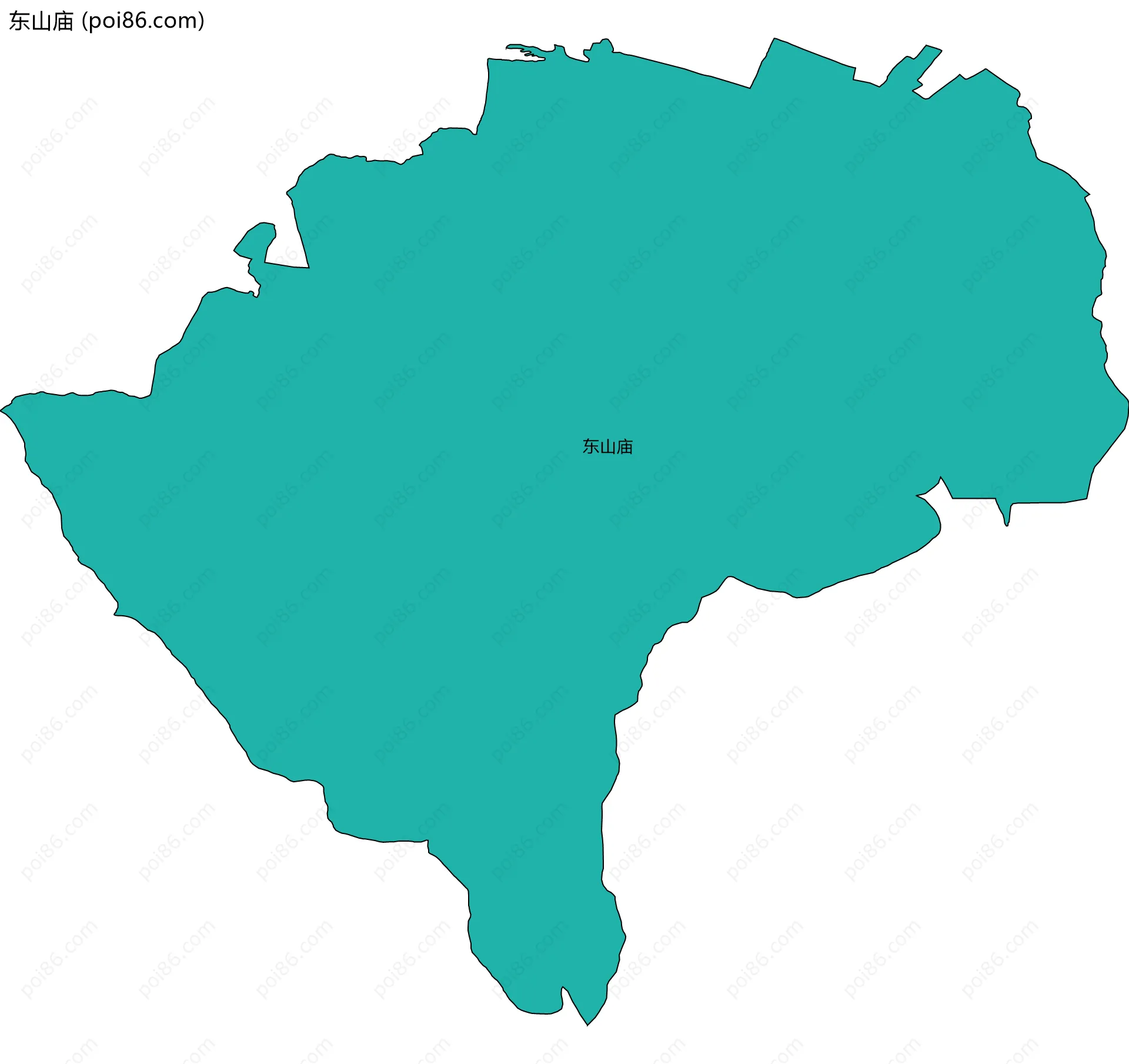 东山庙边界地图