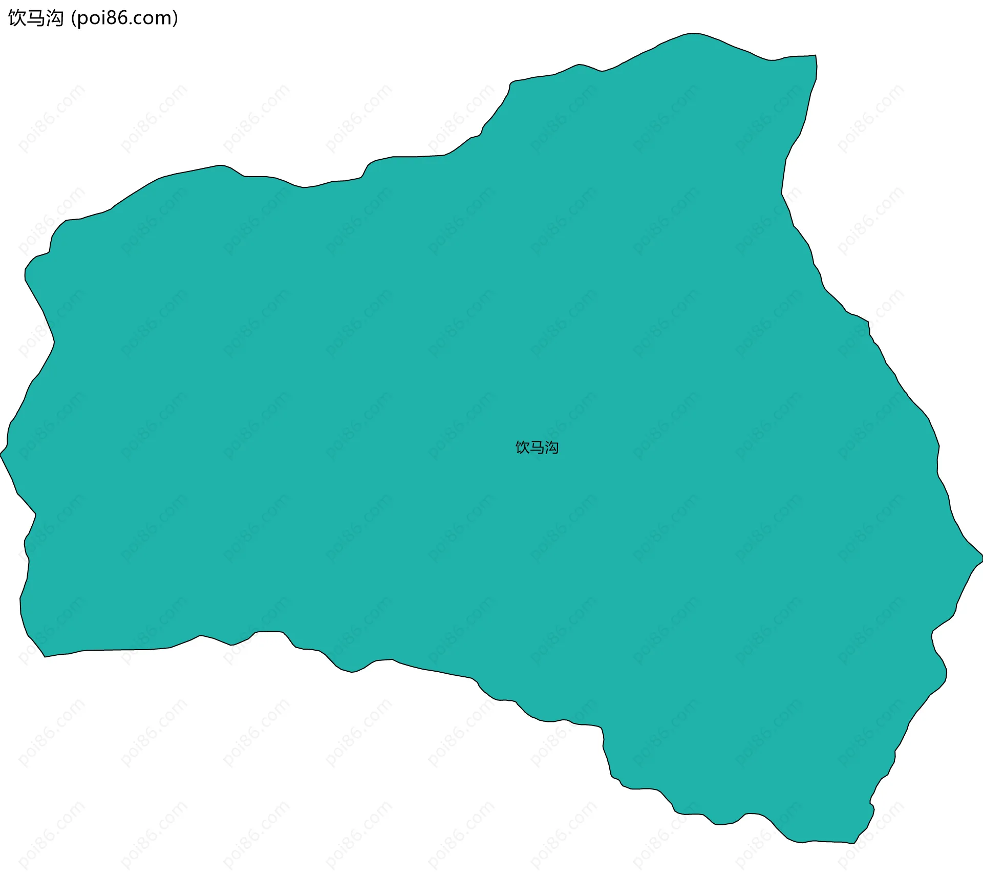 饮马沟边界地图