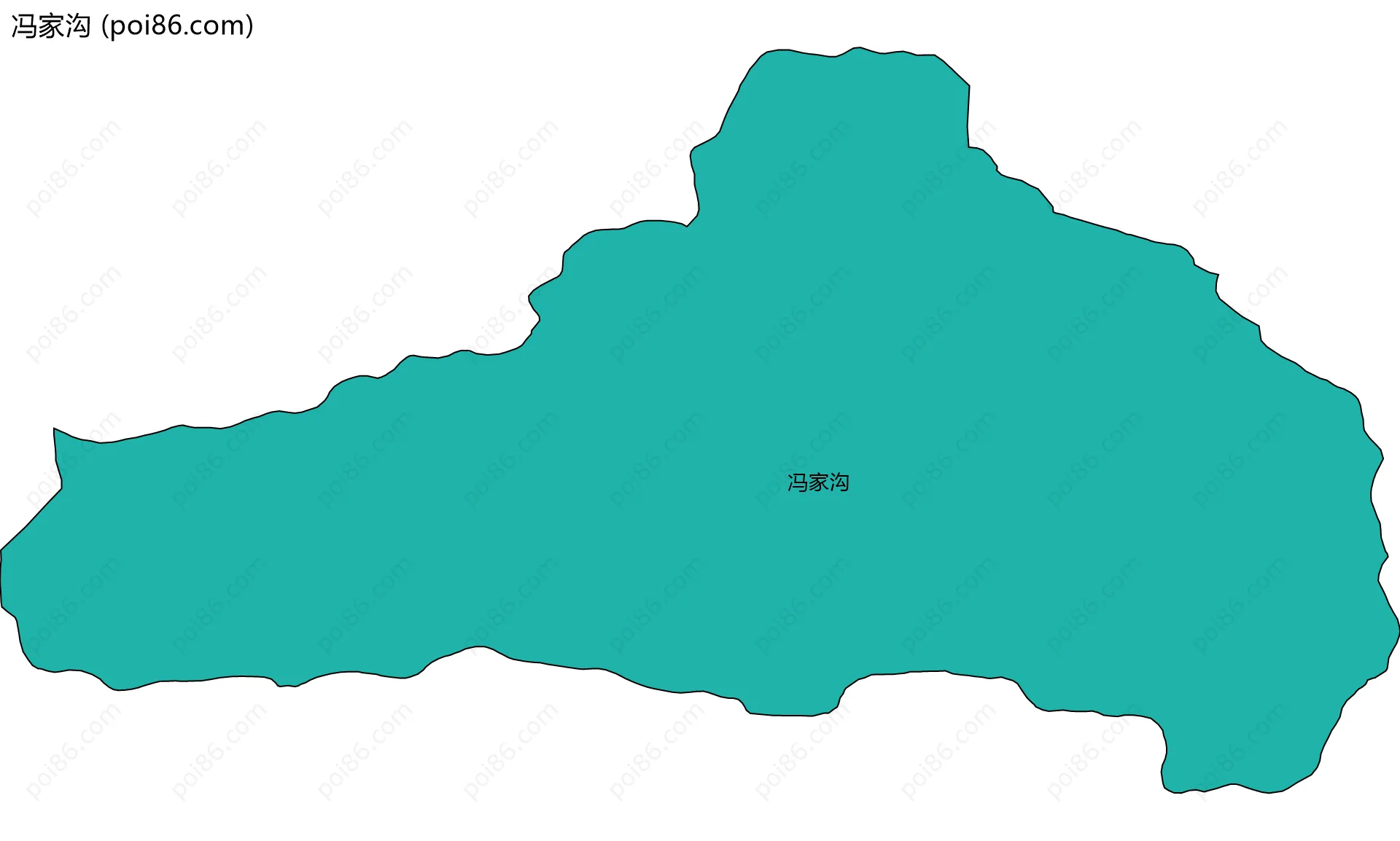 冯家沟边界地图