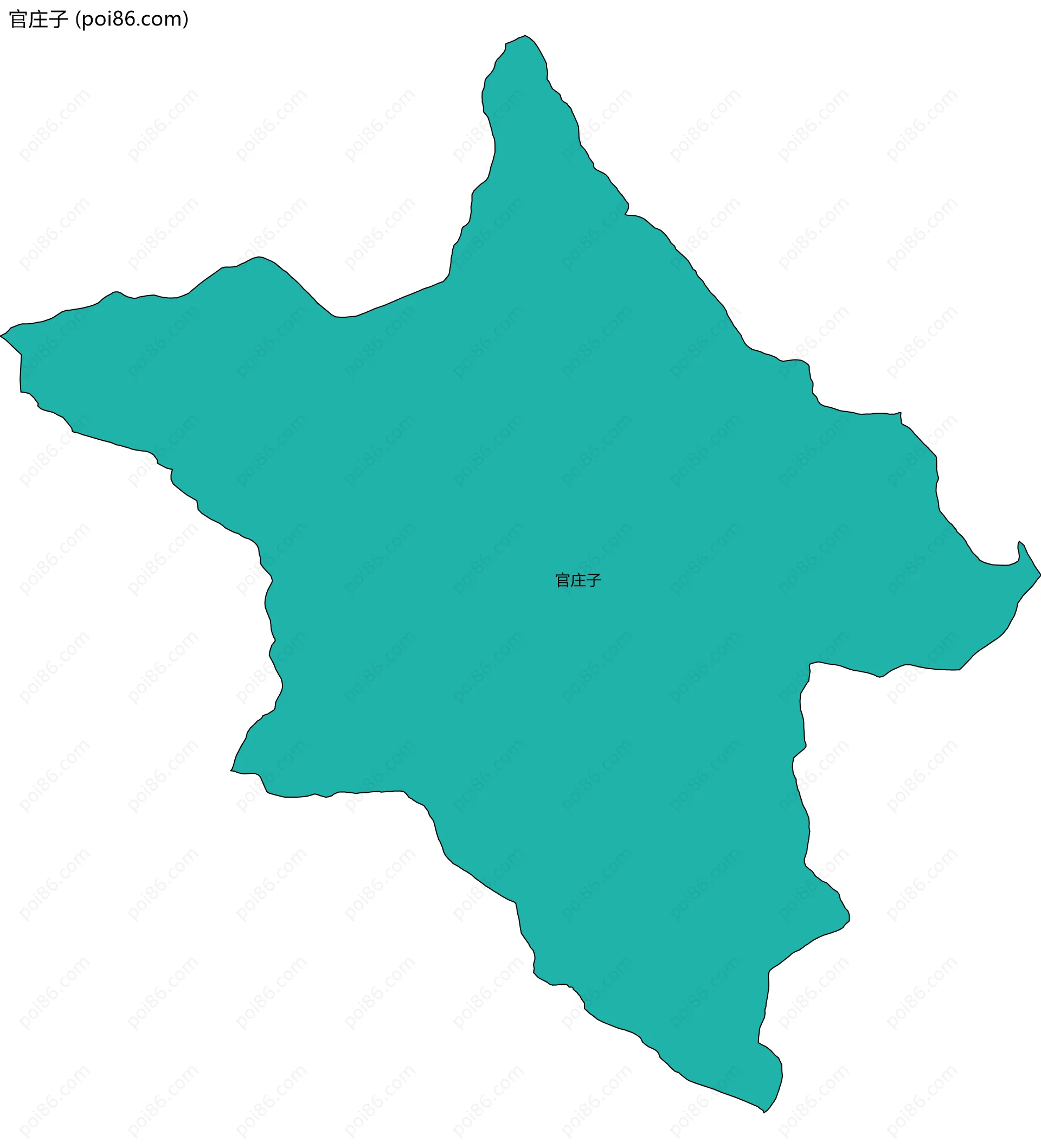 官庄子边界地图